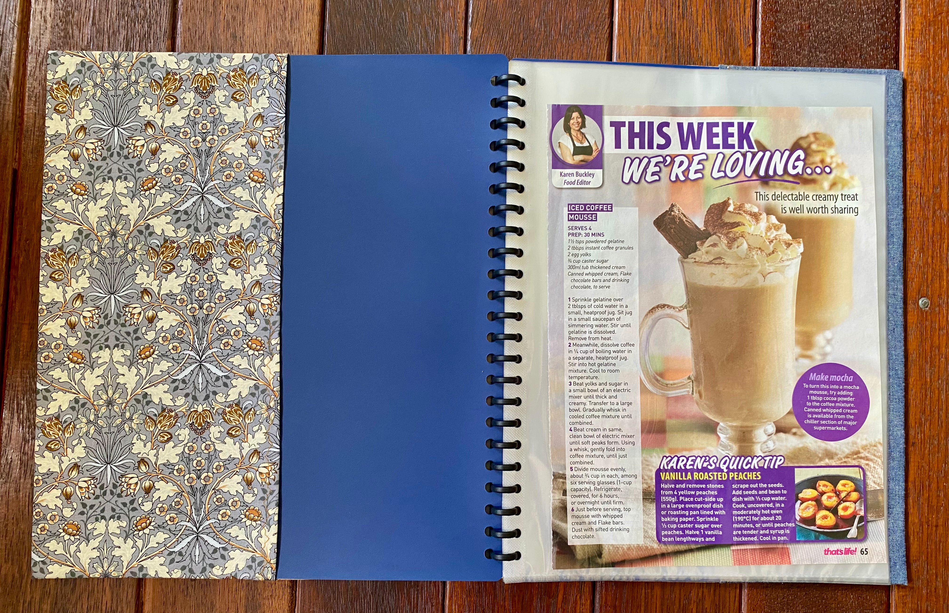 Recipe Keeper - A4 Display Folder Blues