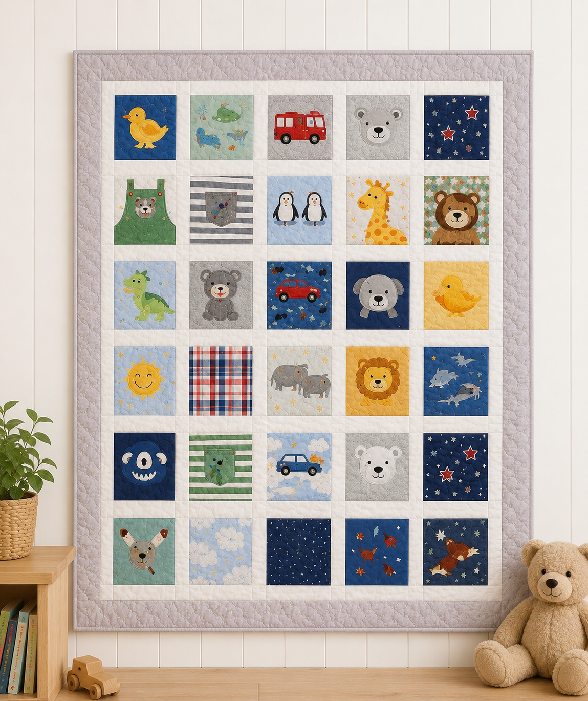 Custom Baby Clothes Memory Quilt – Personalised Keepsake