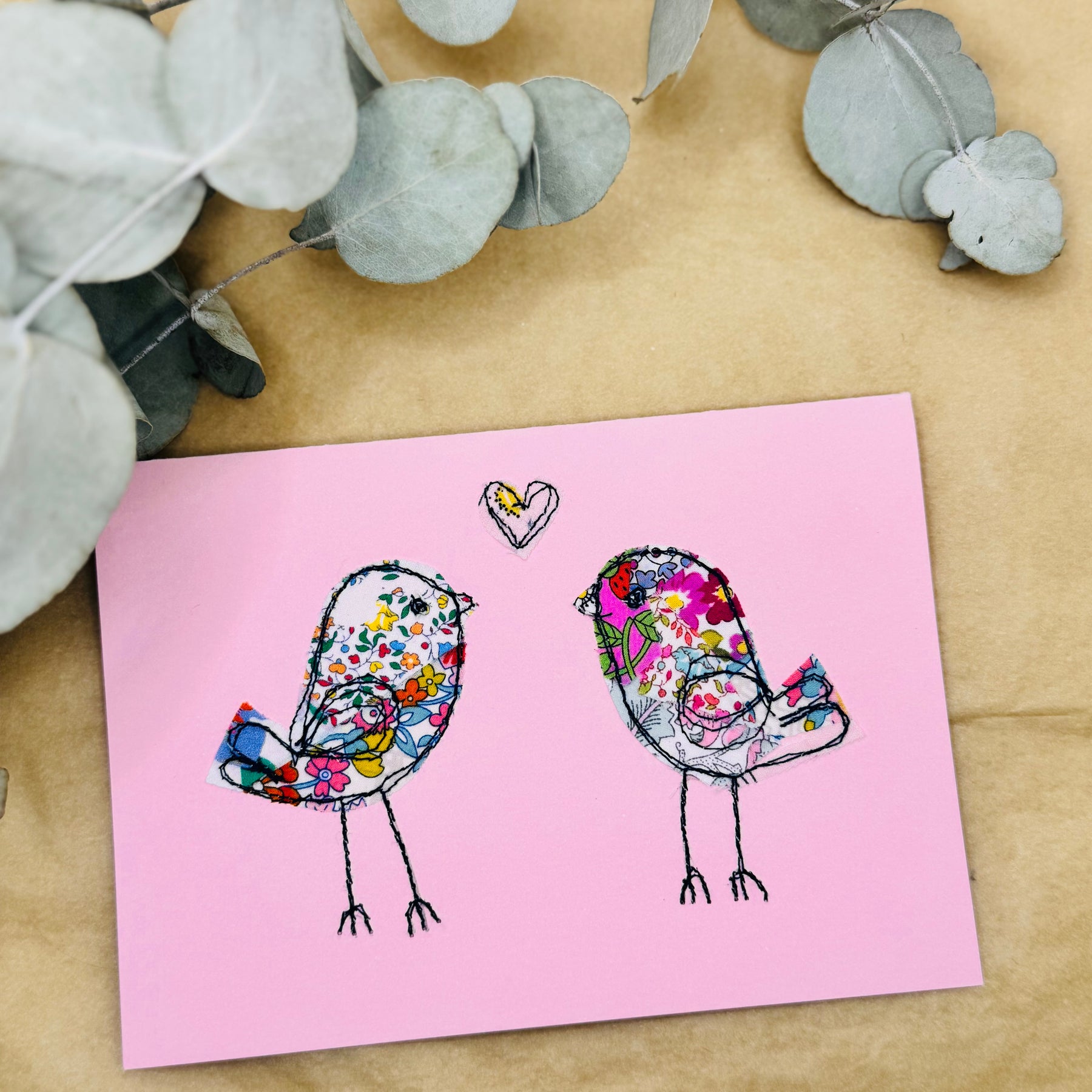 Upcycled handmade animal cards