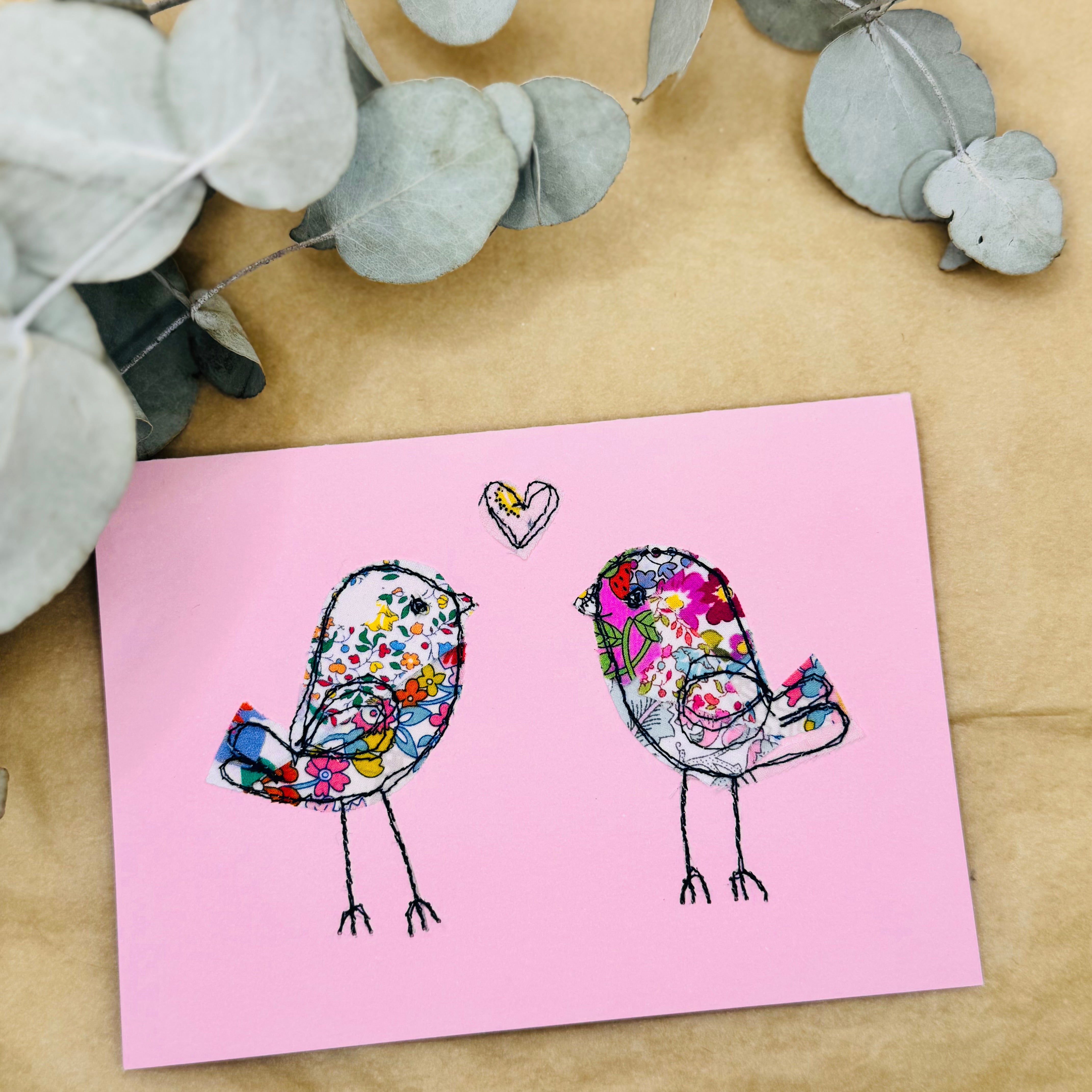 Upcycled handmade animal cards