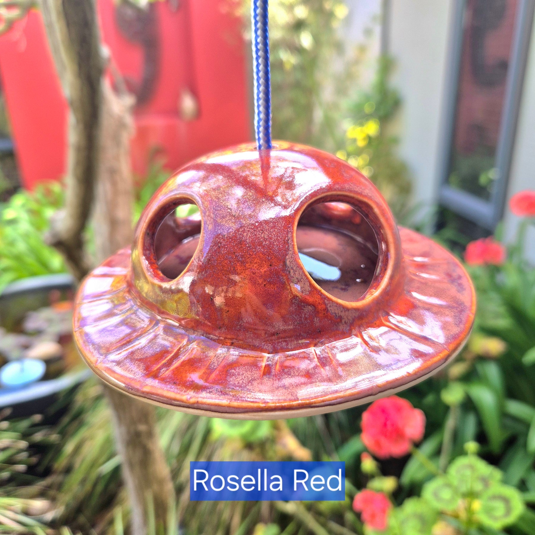 Birds Nest Material Holder - Ceramic Garden Ornament