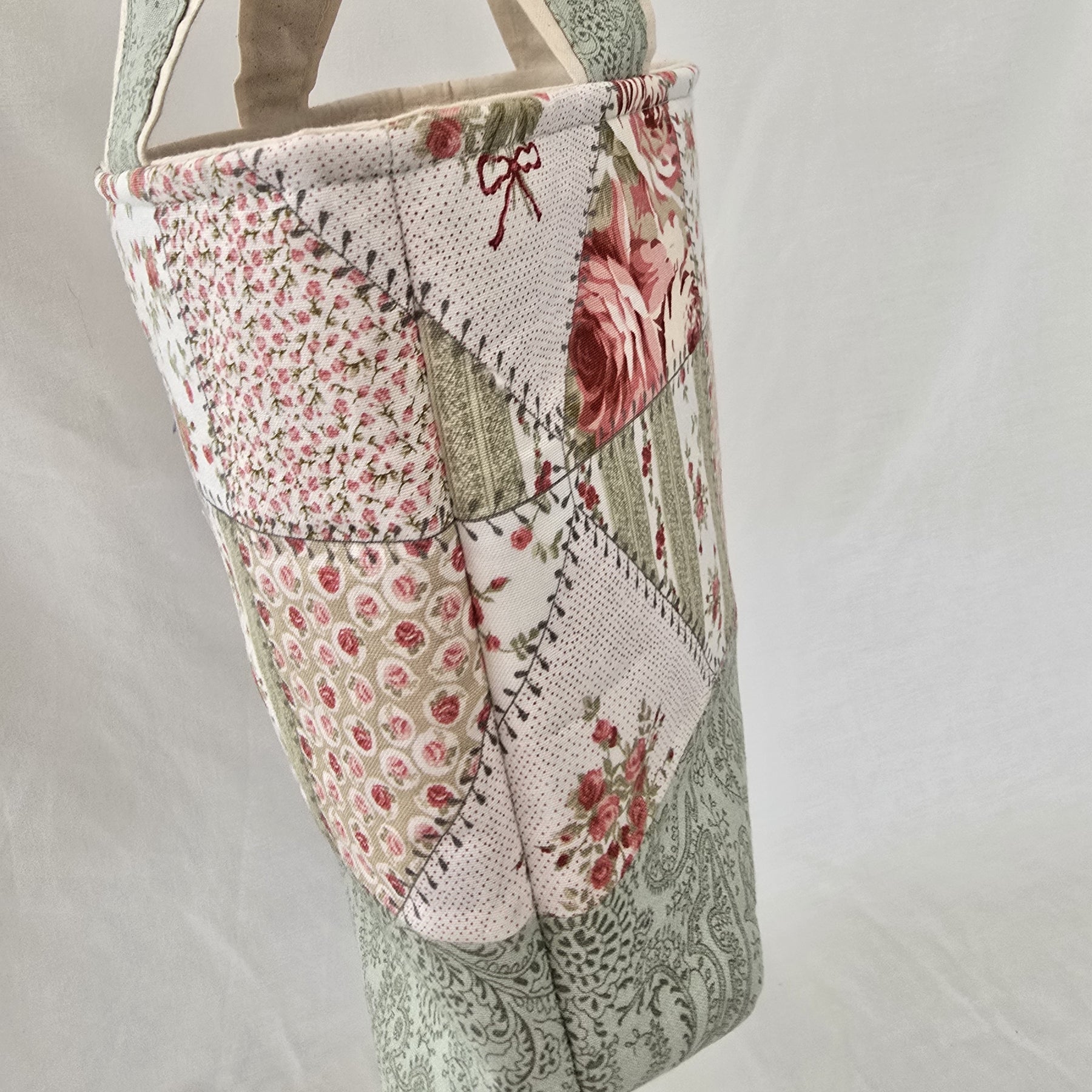 Handmade | Classic Handbag | Vintage Rose | Garden Collection