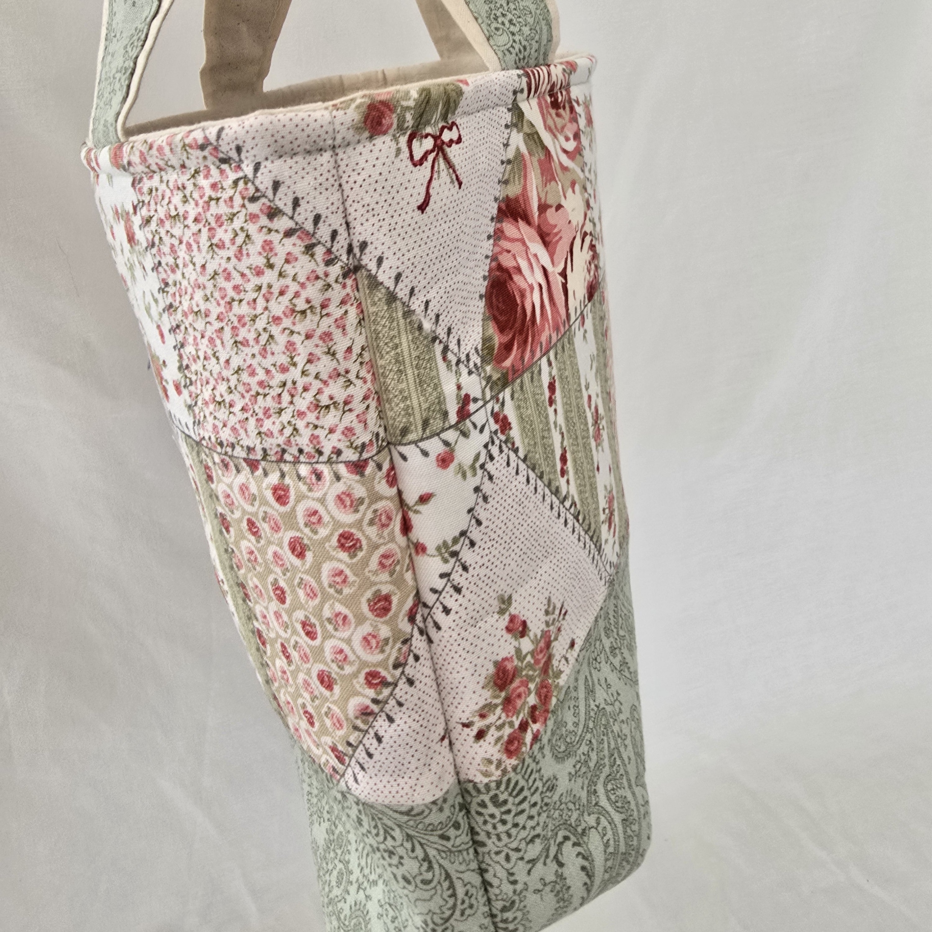 Handmade | Classic Handbag | Vintage Rose | Garden Collection