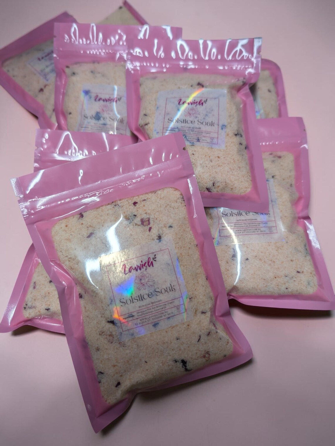 Solstice Bath Soak • Organic Himalayan Pink Salt, White Clay, Botanicals (100g)