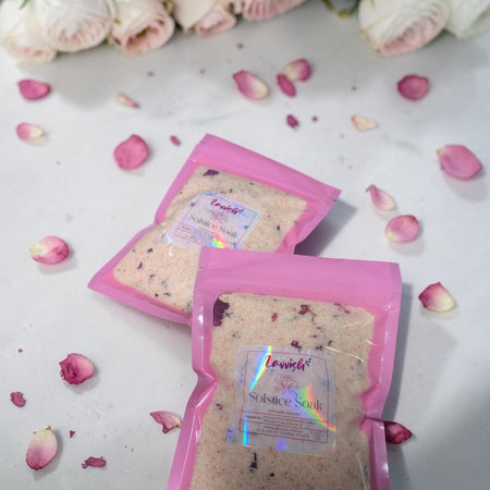 Solstice Bath Soak • Organic Himalayan Pink Salt, White Clay, Botanicals (100g)