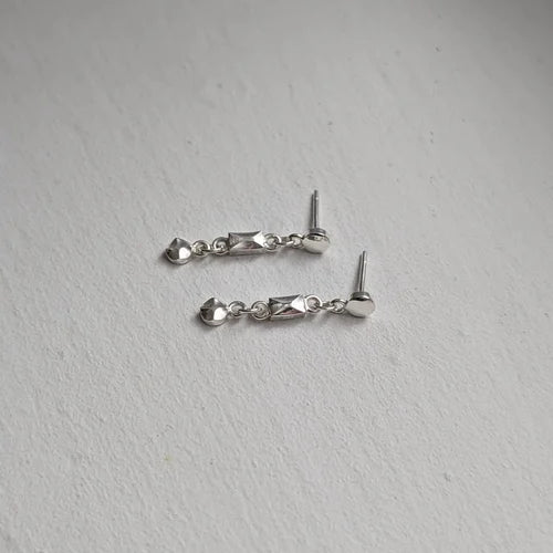 geometric faceted studs