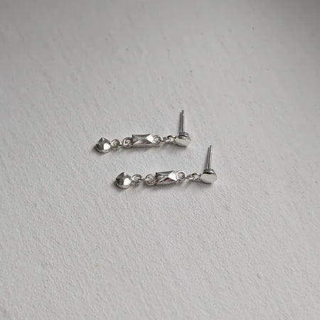 geometric faceted studs