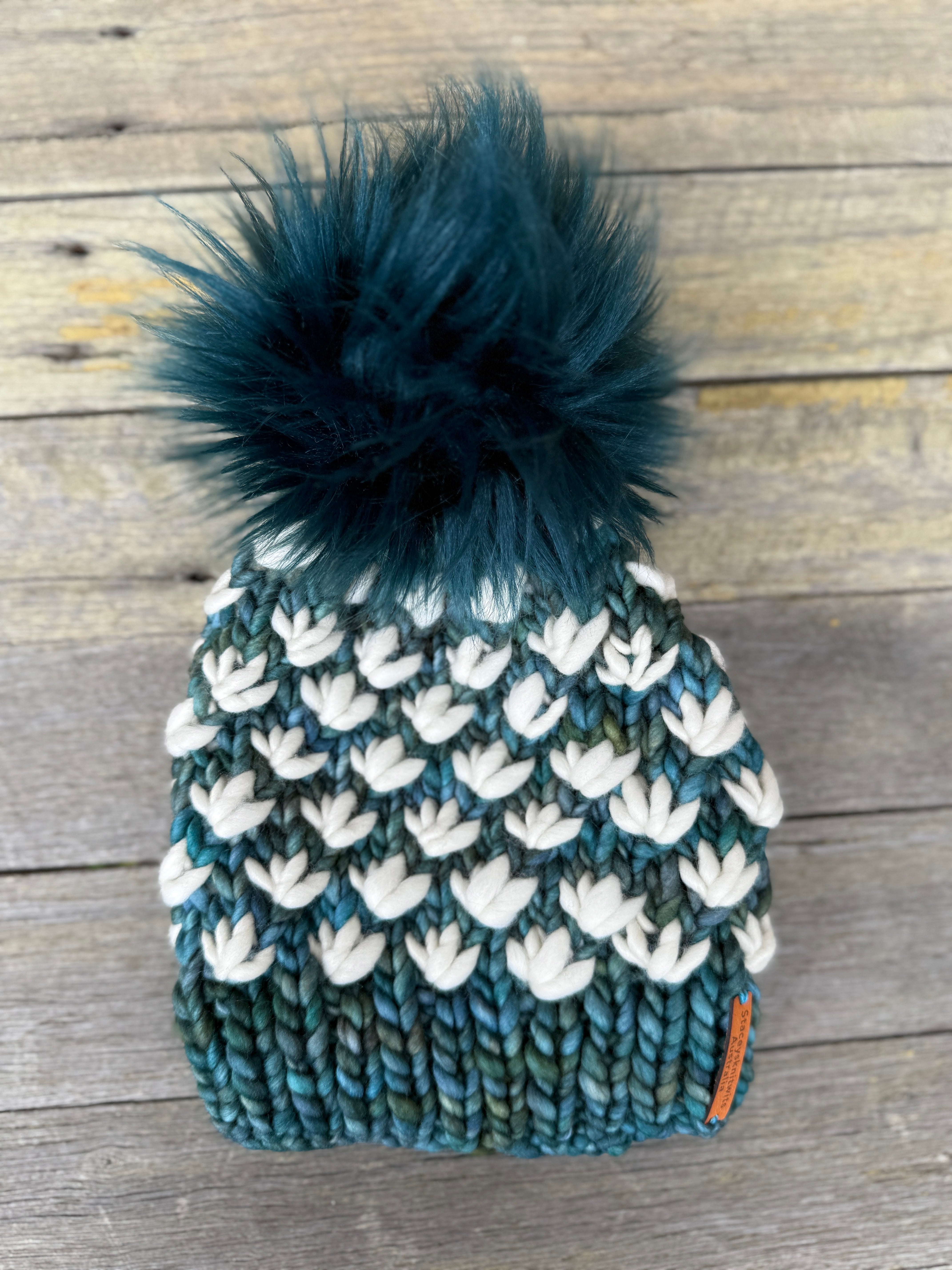 Custom Order - Lotus Flower Beanie