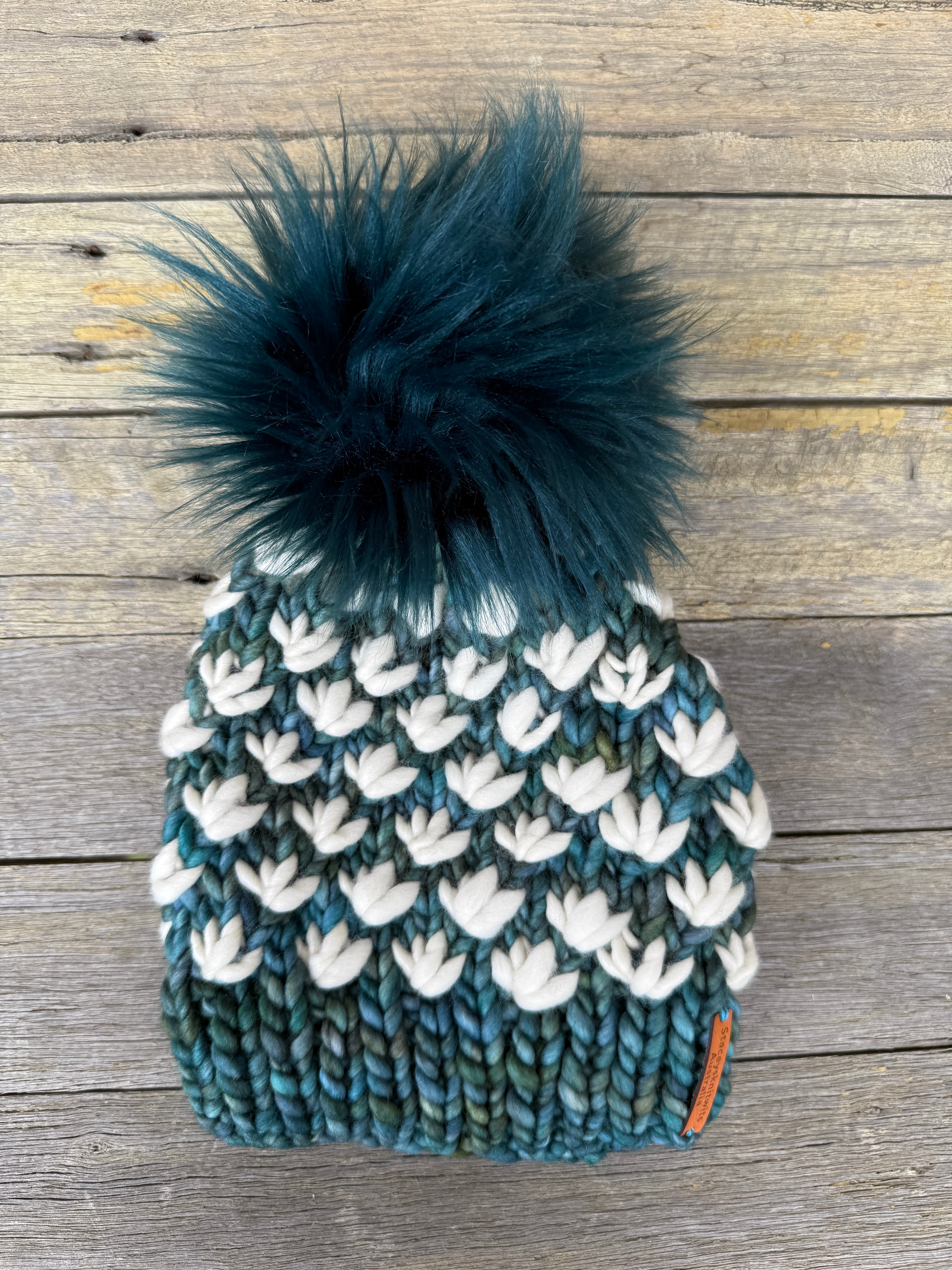 Custom Order - Lotus Flower Beanie