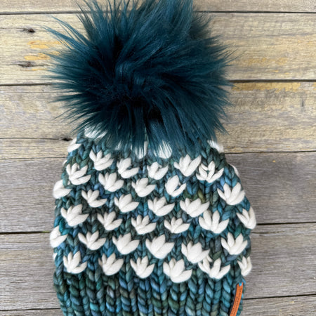 Custom Order - Lotus Flower Beanie