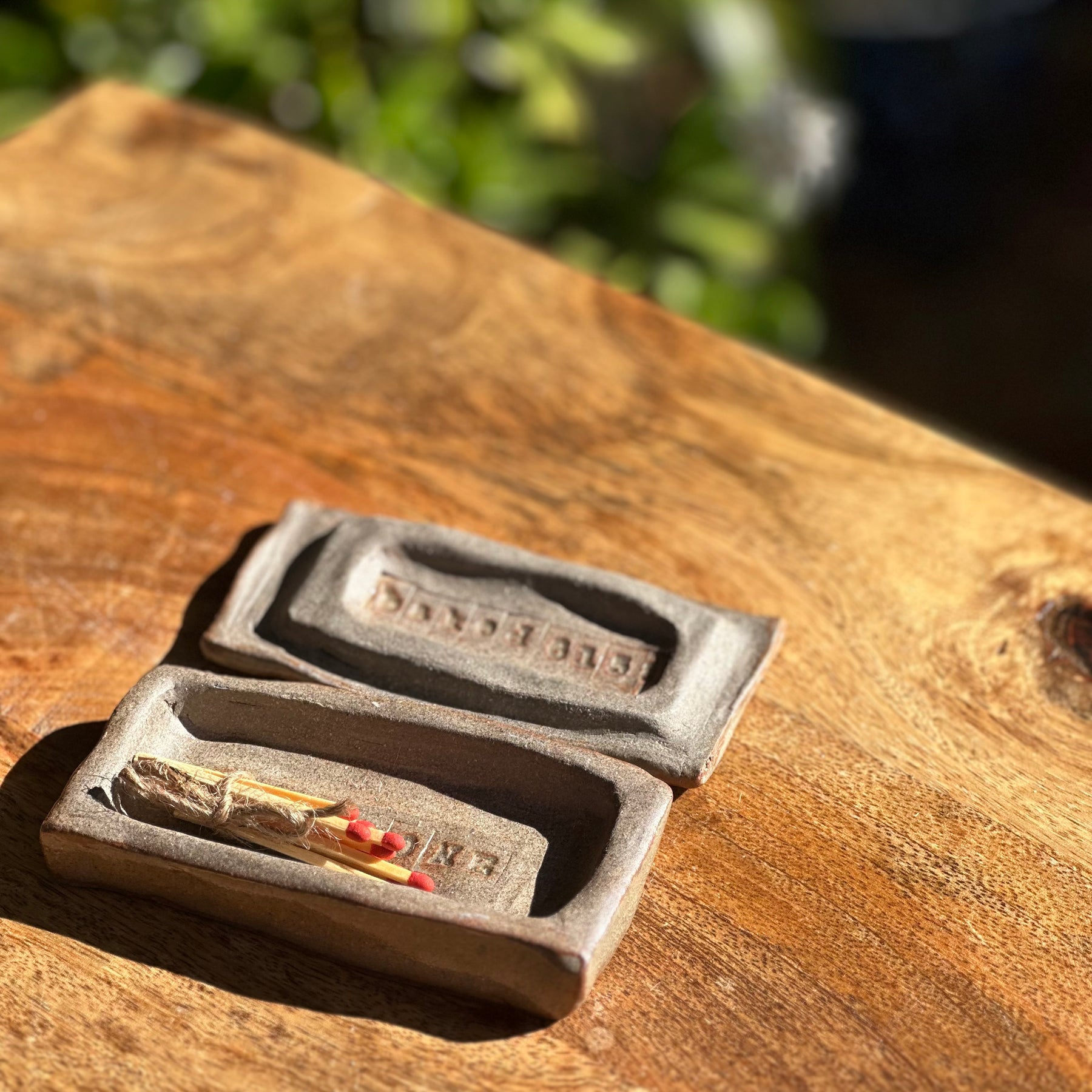 Handmade Ceramic Match Holder | Reduction Fired Stoneware | Matchbox 20