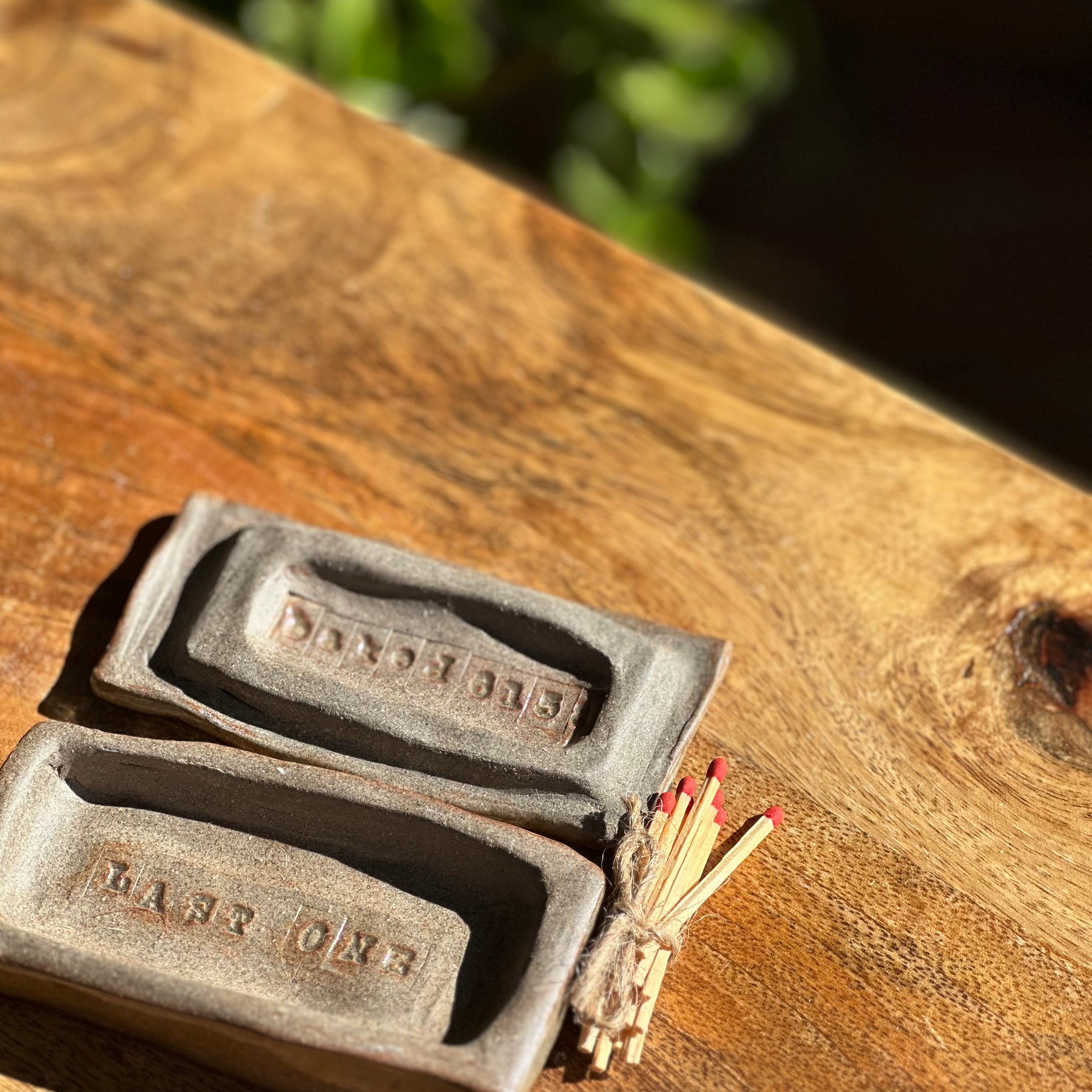 Handmade Ceramic Match Holder | Reduction Fired Stoneware | Matchbox 20