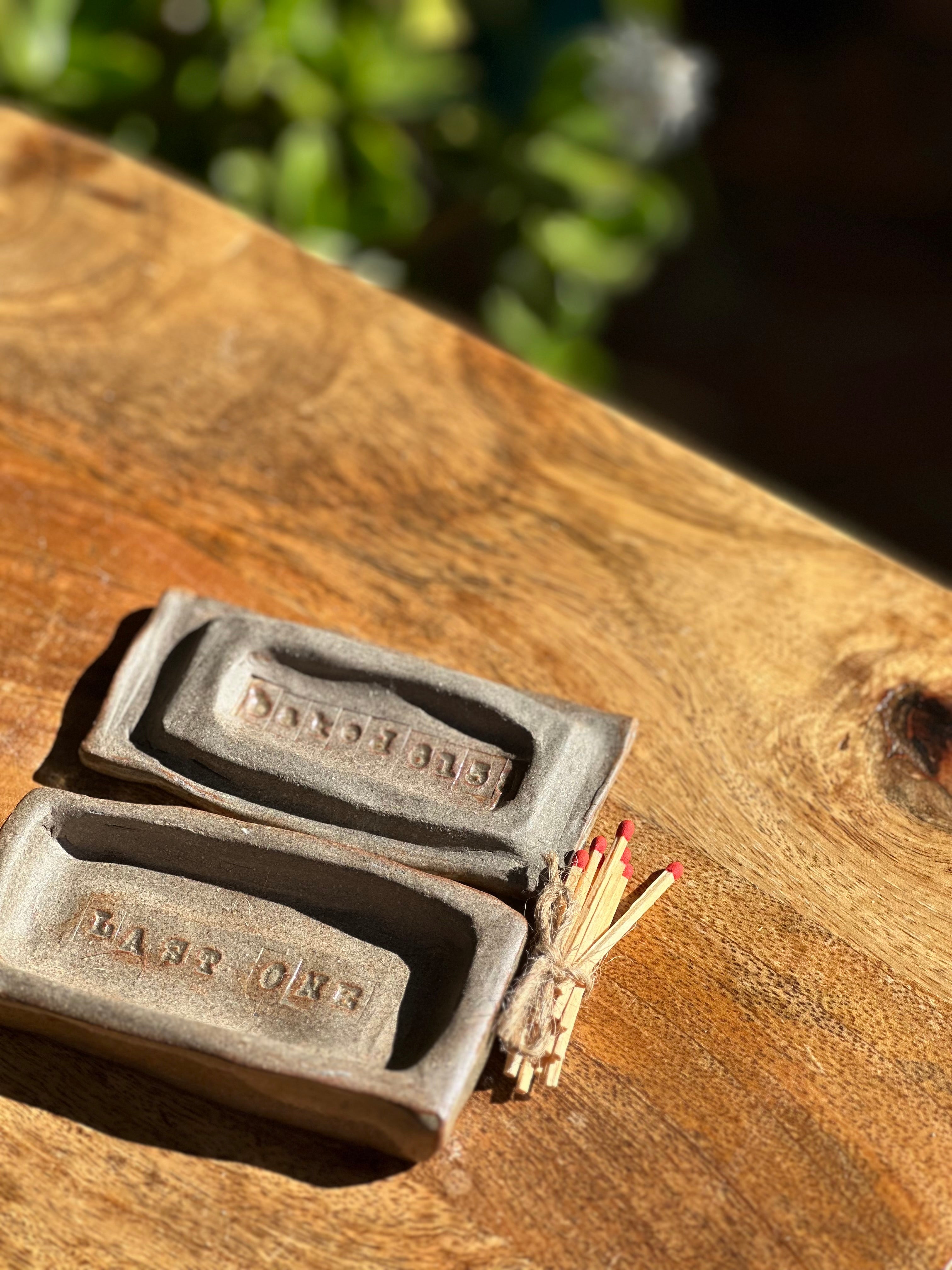 Handmade Ceramic Match Holder | Reduction Fired Stoneware | Matchbox 20