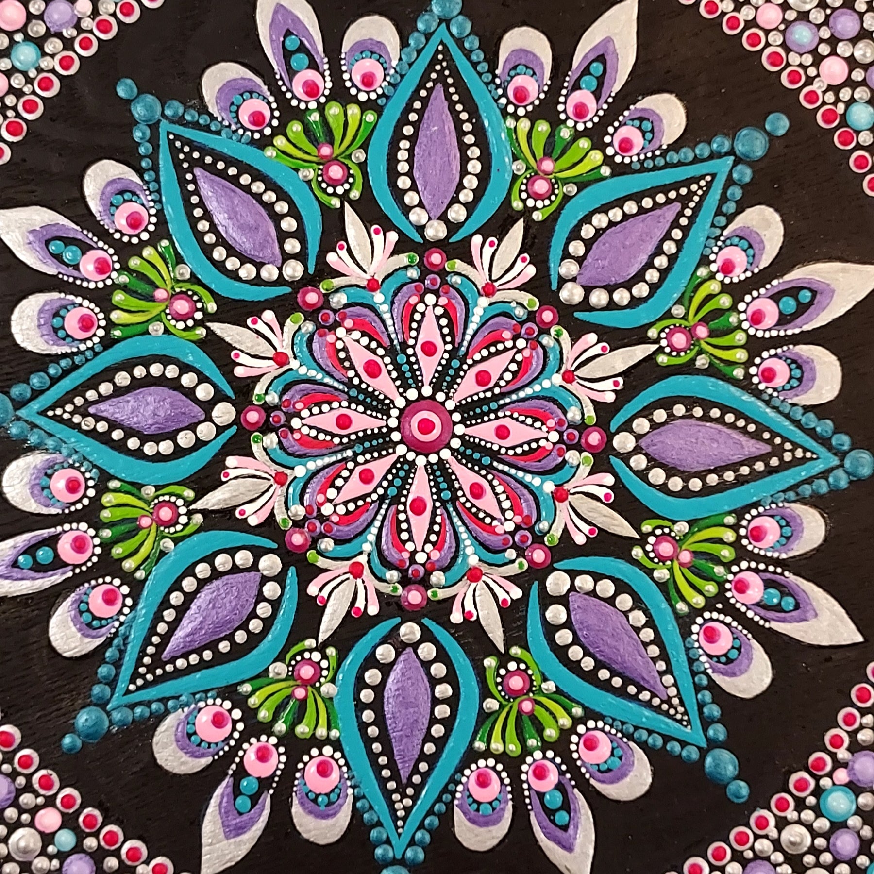 Original Dot Art Design called "Botanical Fantasy "