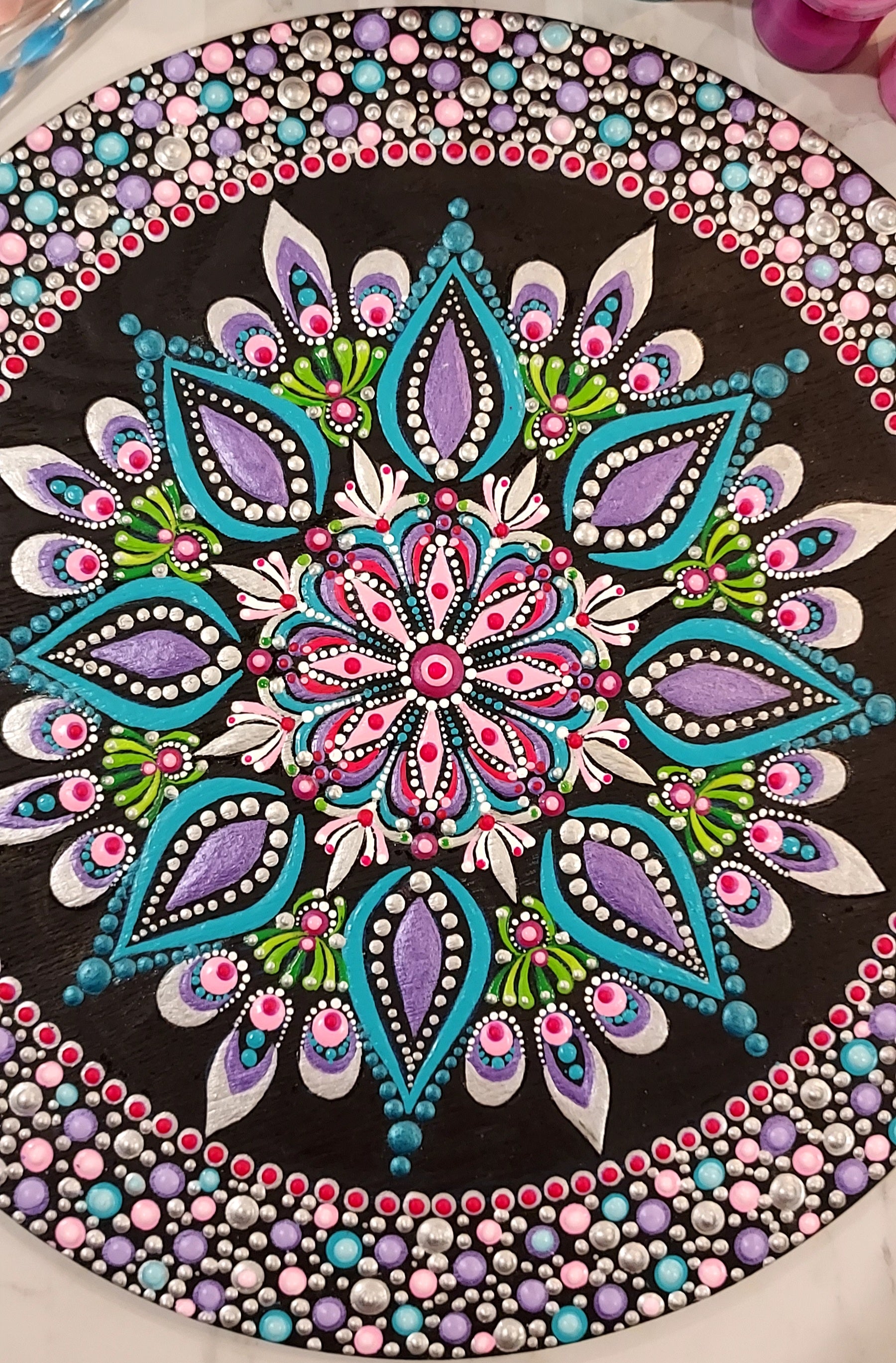 Original Dot Art Design called "Botanical Fantasy "