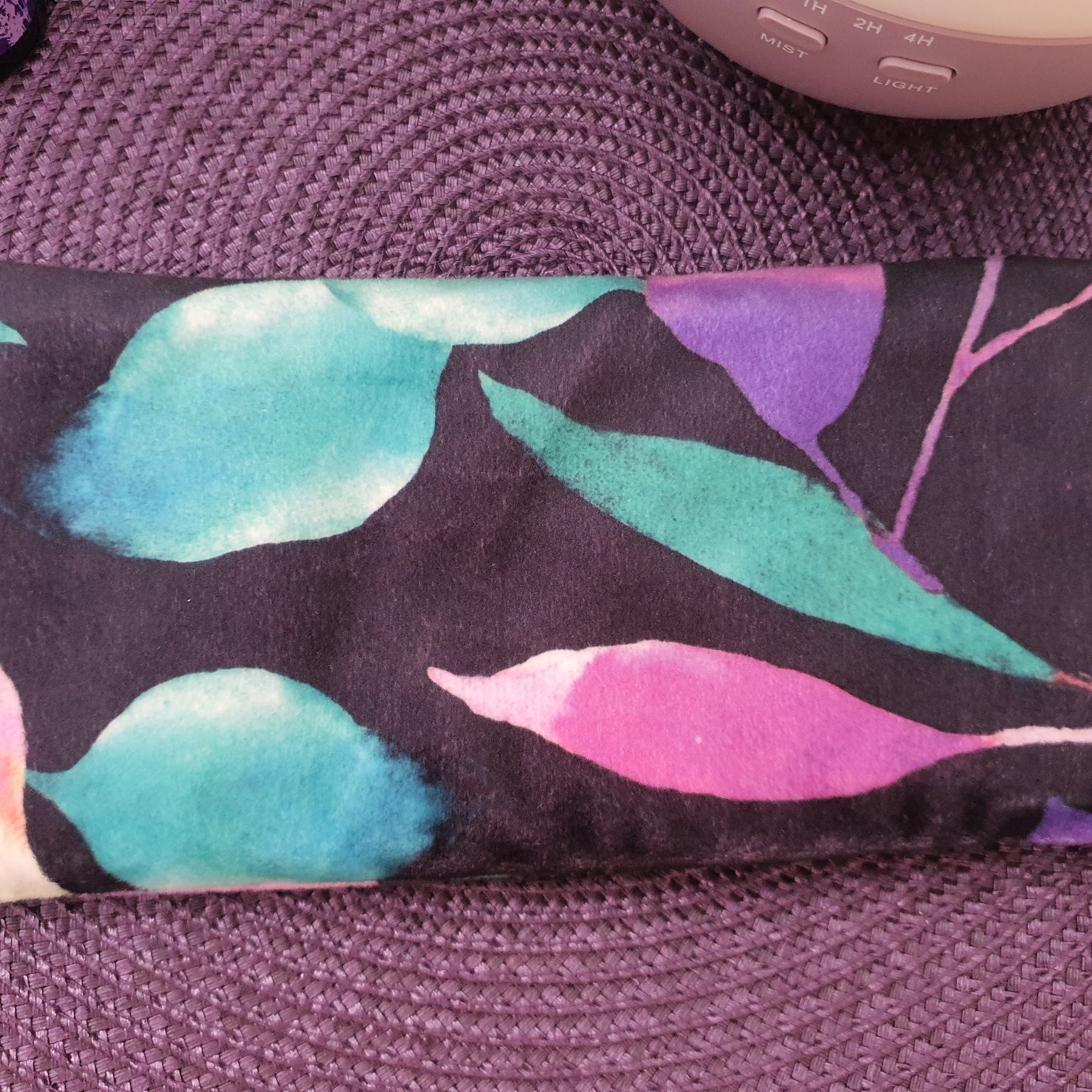 Aromatherapy Cotton EYE PILLOWS - Floral Black Velvet