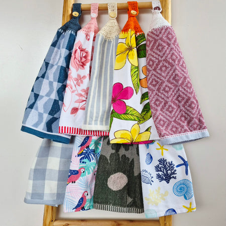 Kitchen Hand Towel | Hanging | Cotton | SINGLE LAYER | 9 Styles - 1-9