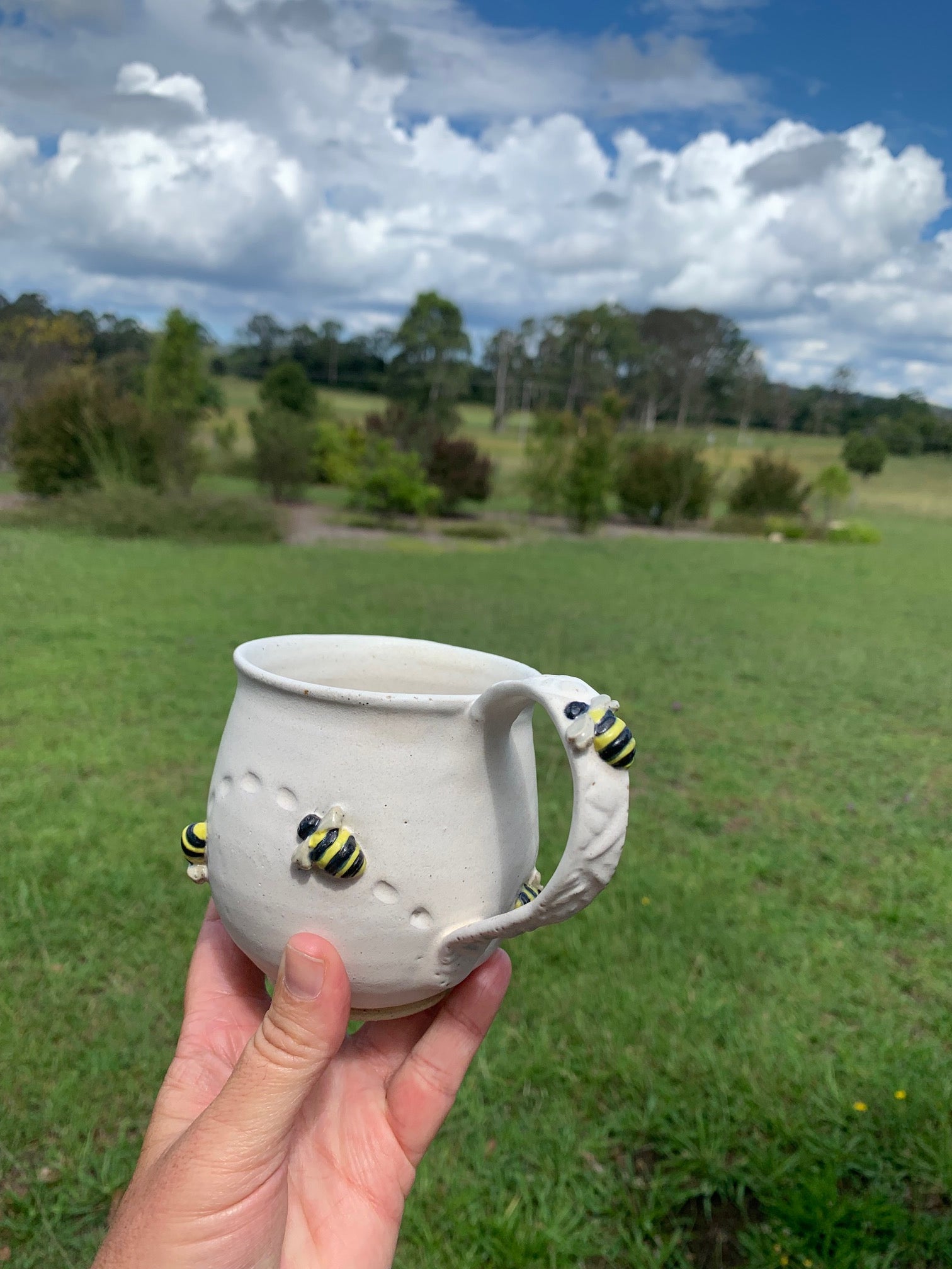 Worker Bee - Handmade (and painted) Ceramic Mug
