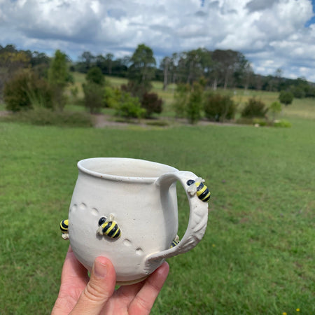Worker Bee - Handmade (and painted) Ceramic Mug