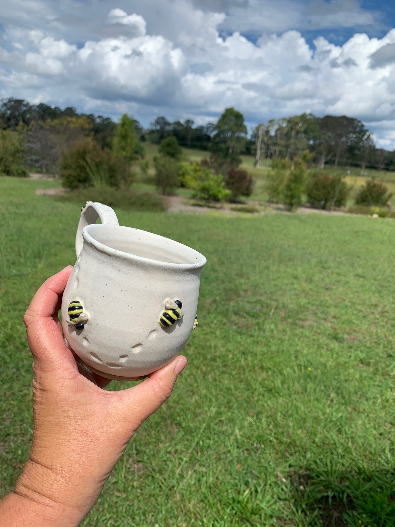 Worker Bee - Handmade (and painted) Ceramic Mug