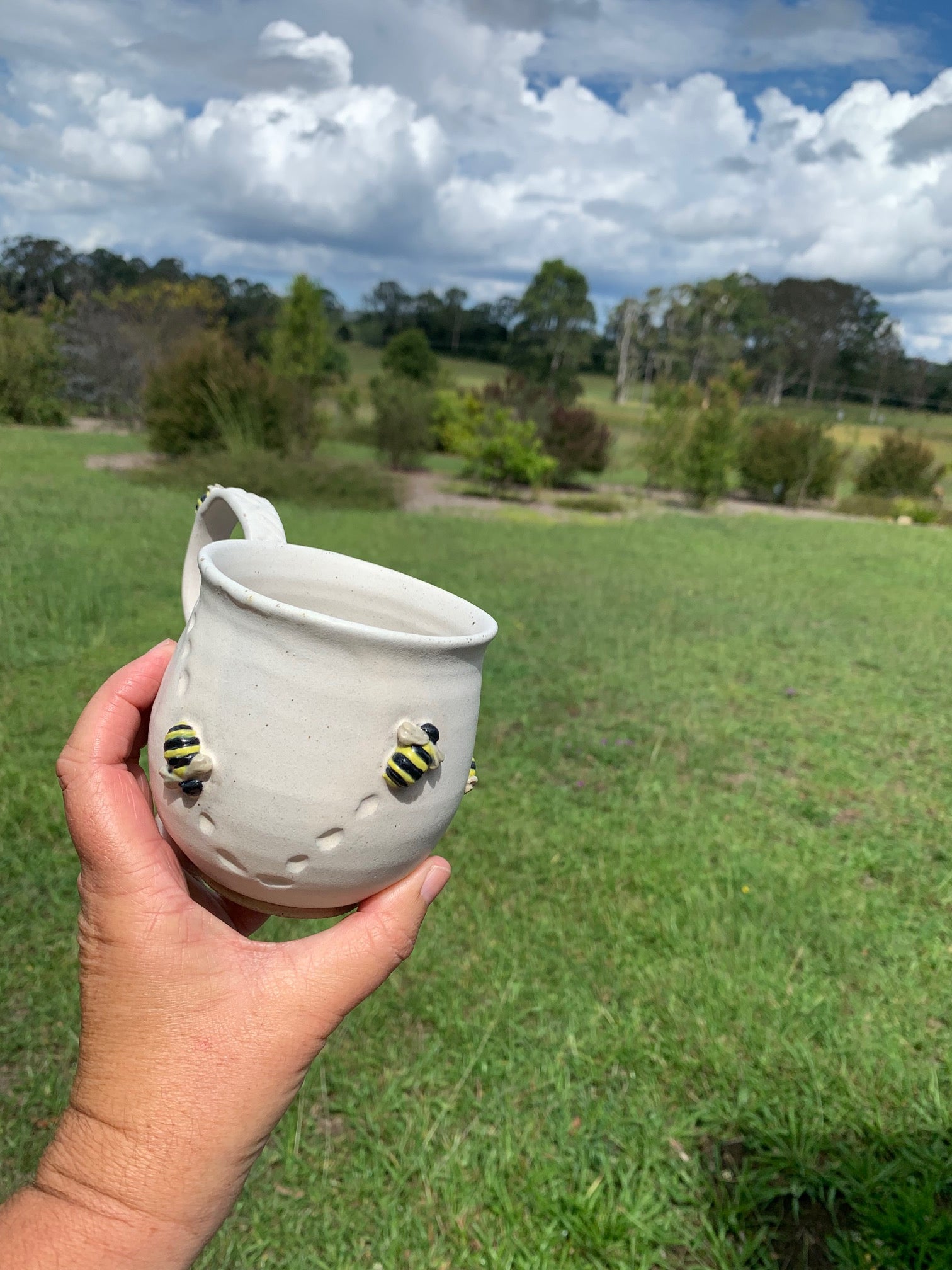 Worker Bee - Handmade (and painted) Ceramic Mug