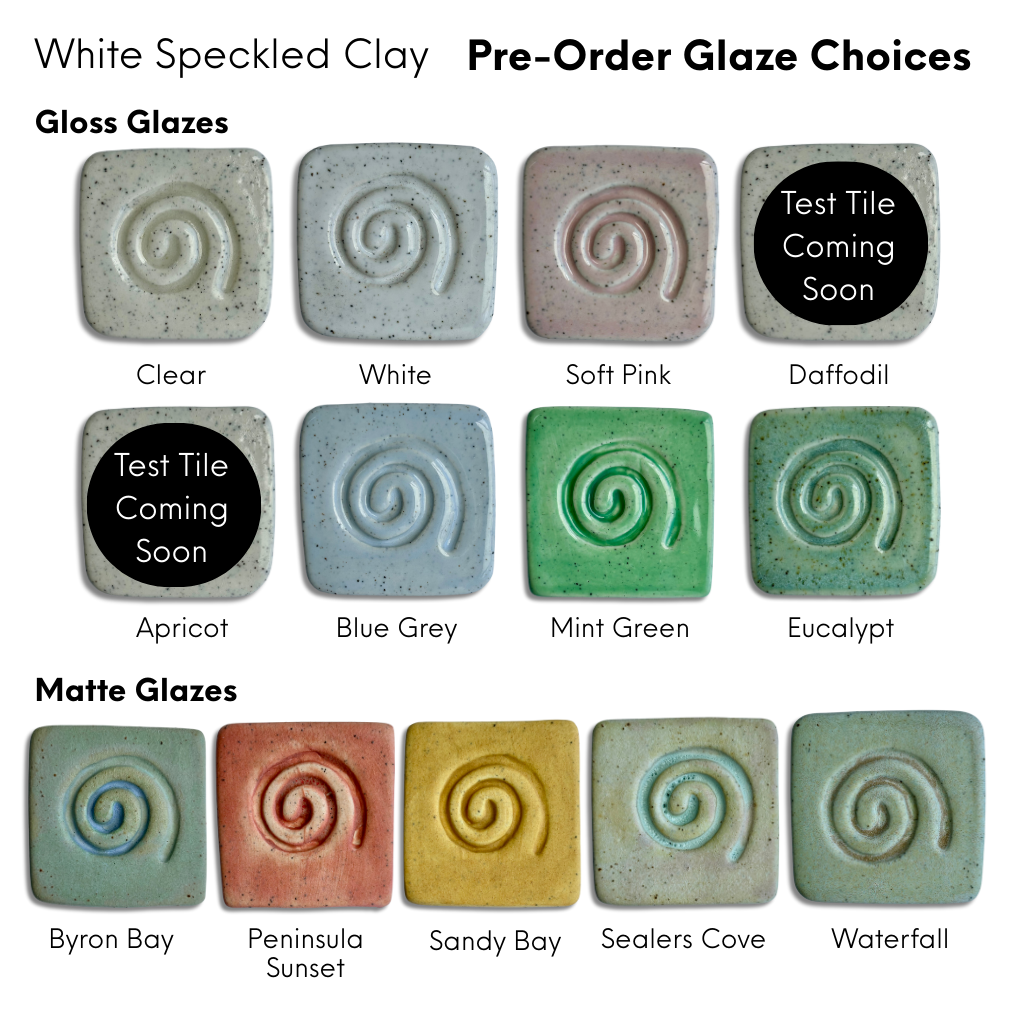 CUSTOM - Garlic/Ginger Grater + Herb Stripper in White Speckled Clay