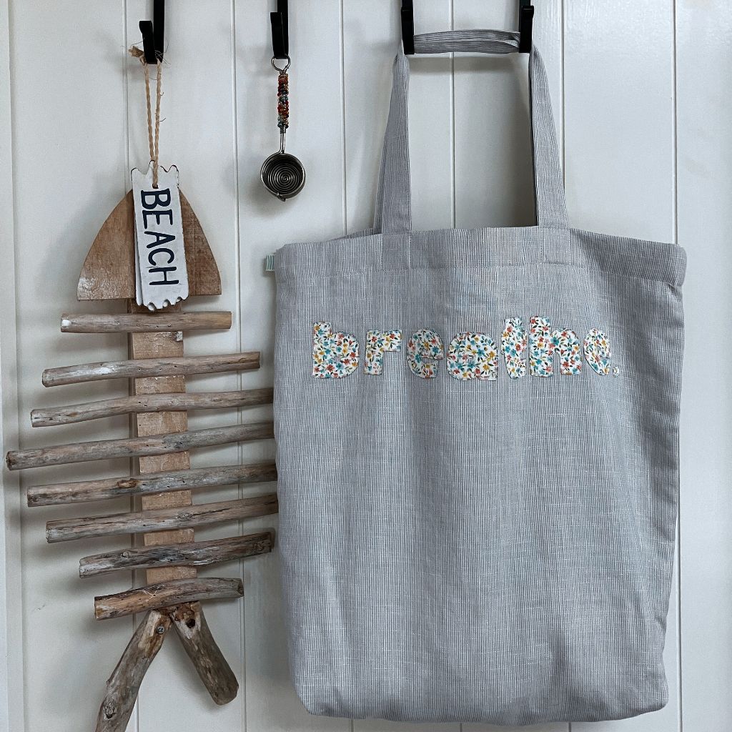 Simply Sweet Tote Bag| Raw Edge Floral Appliqué | Personalise