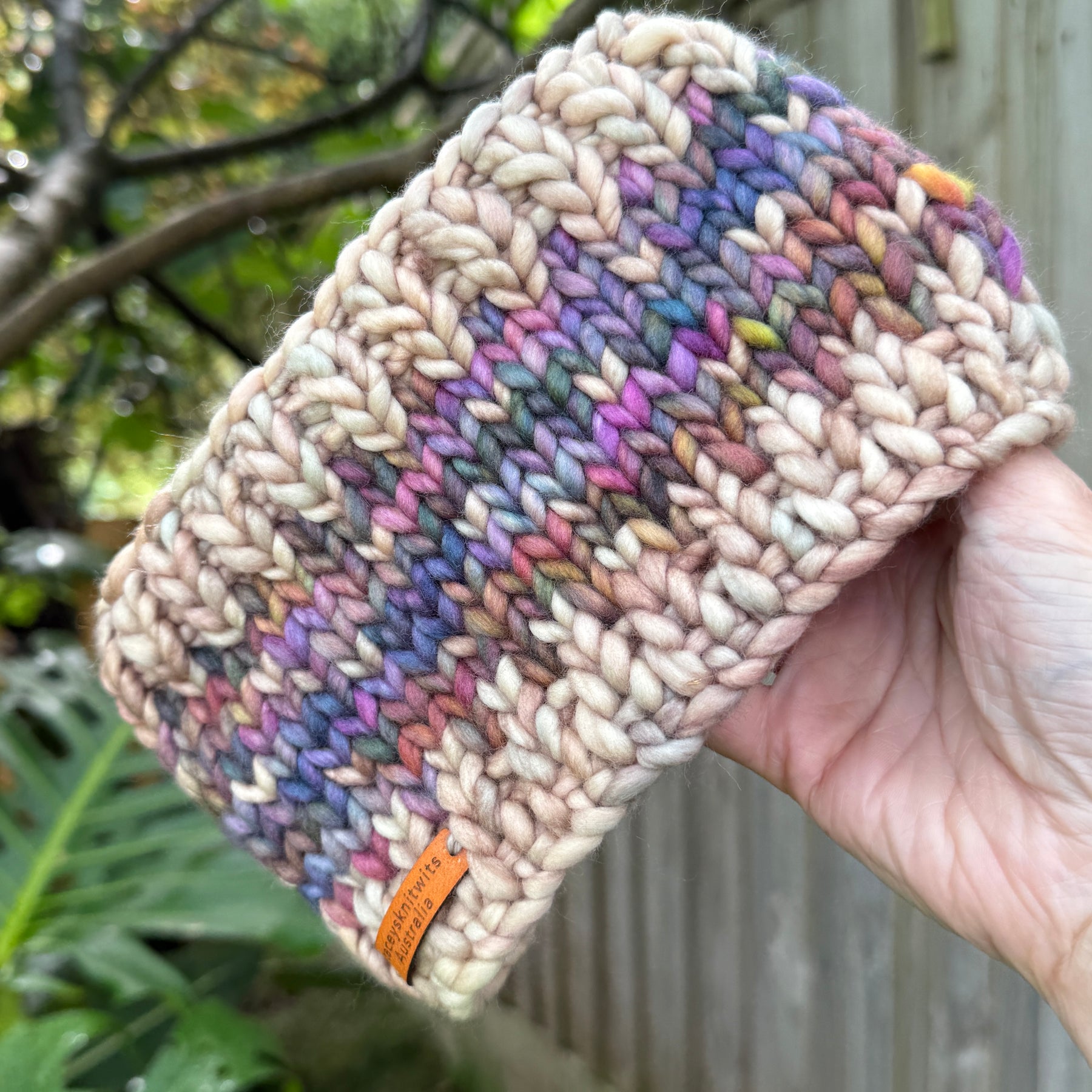 Stretchy Merino Headband, Knitted Earwarmers