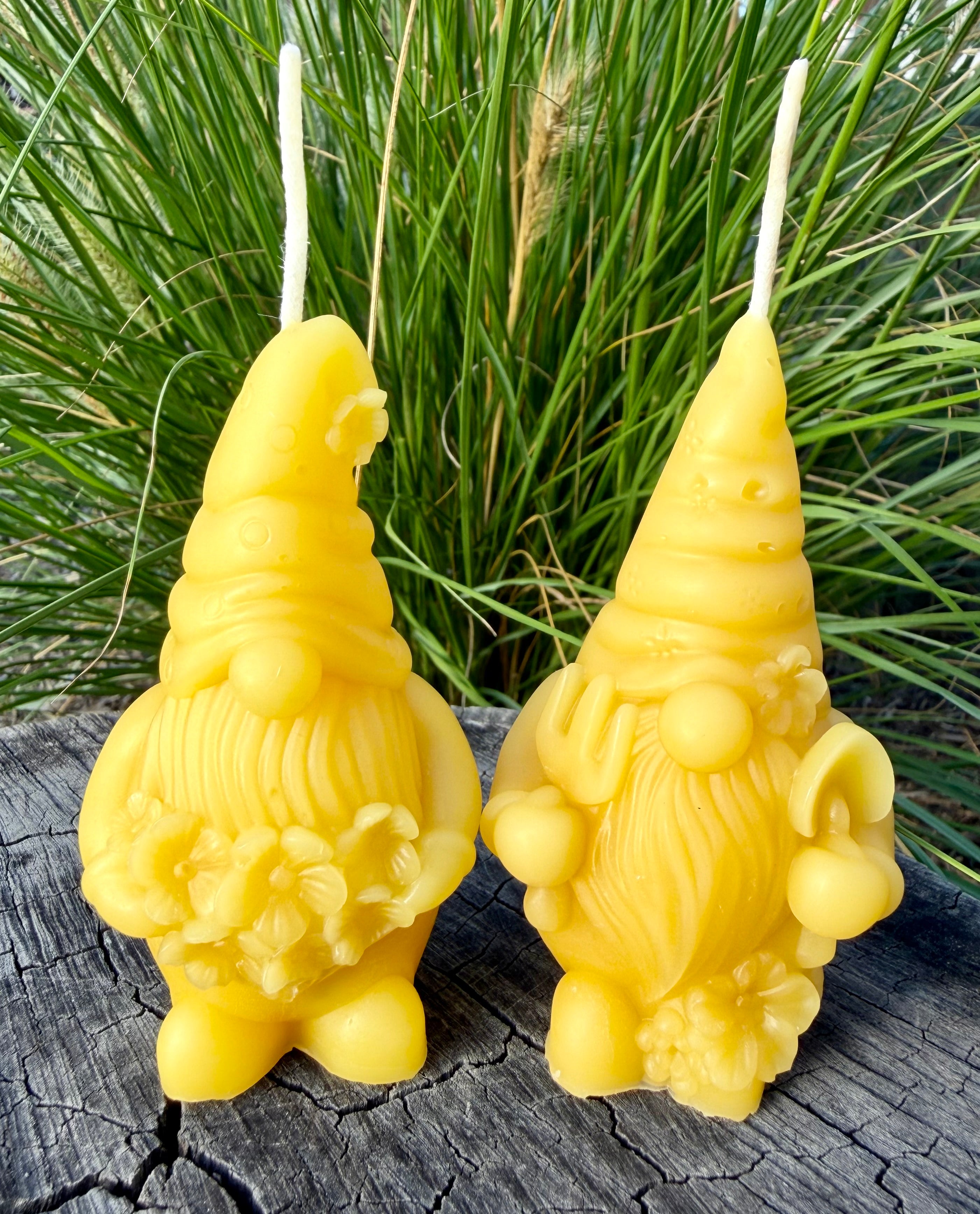 Gnome Beeswax Candle