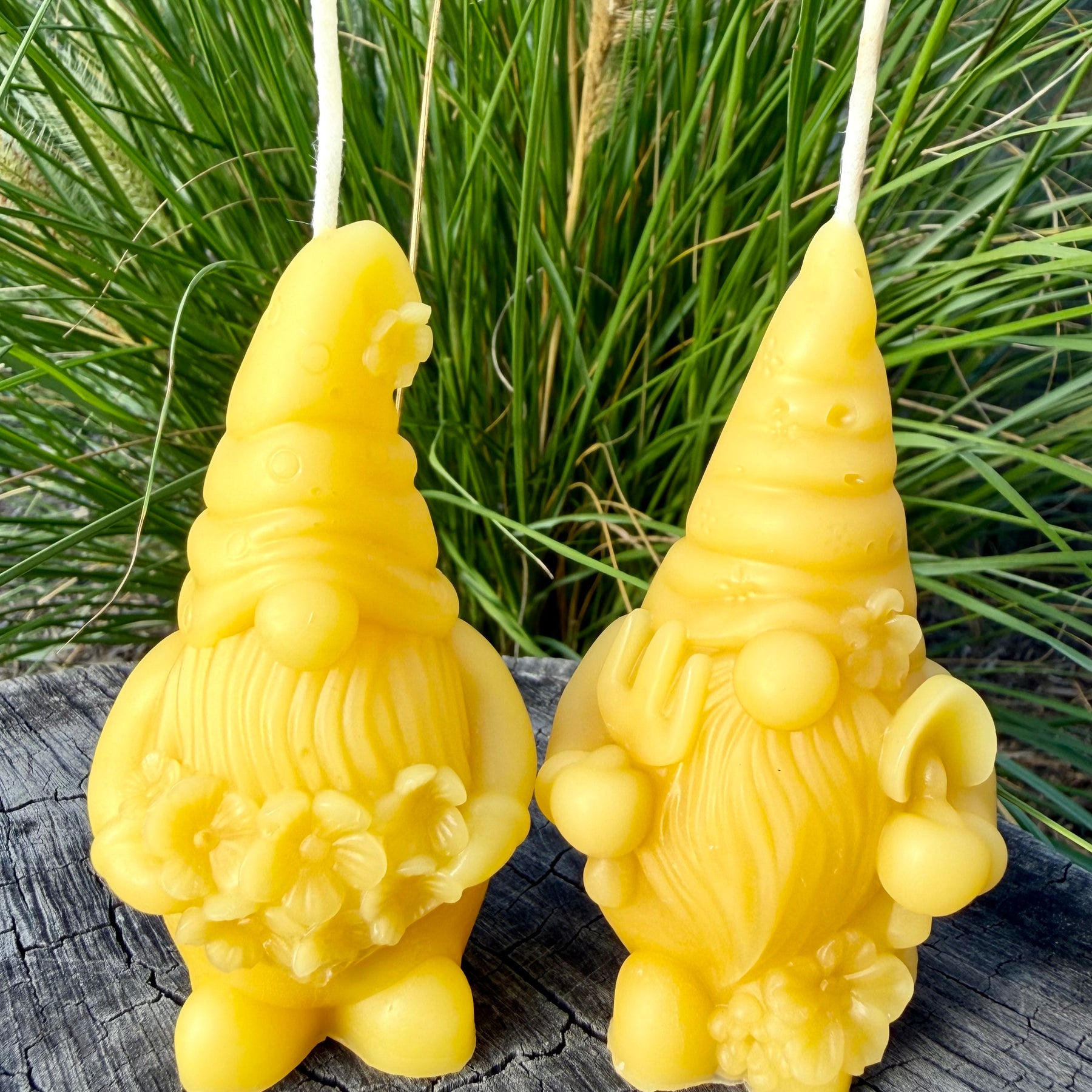 Gnome Beeswax Candle