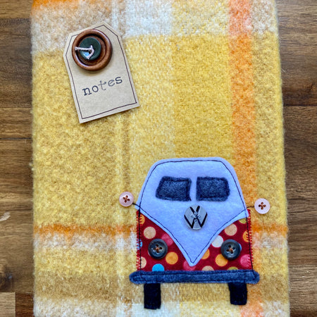 A5 Upcycled Notebook Kombi - Orange