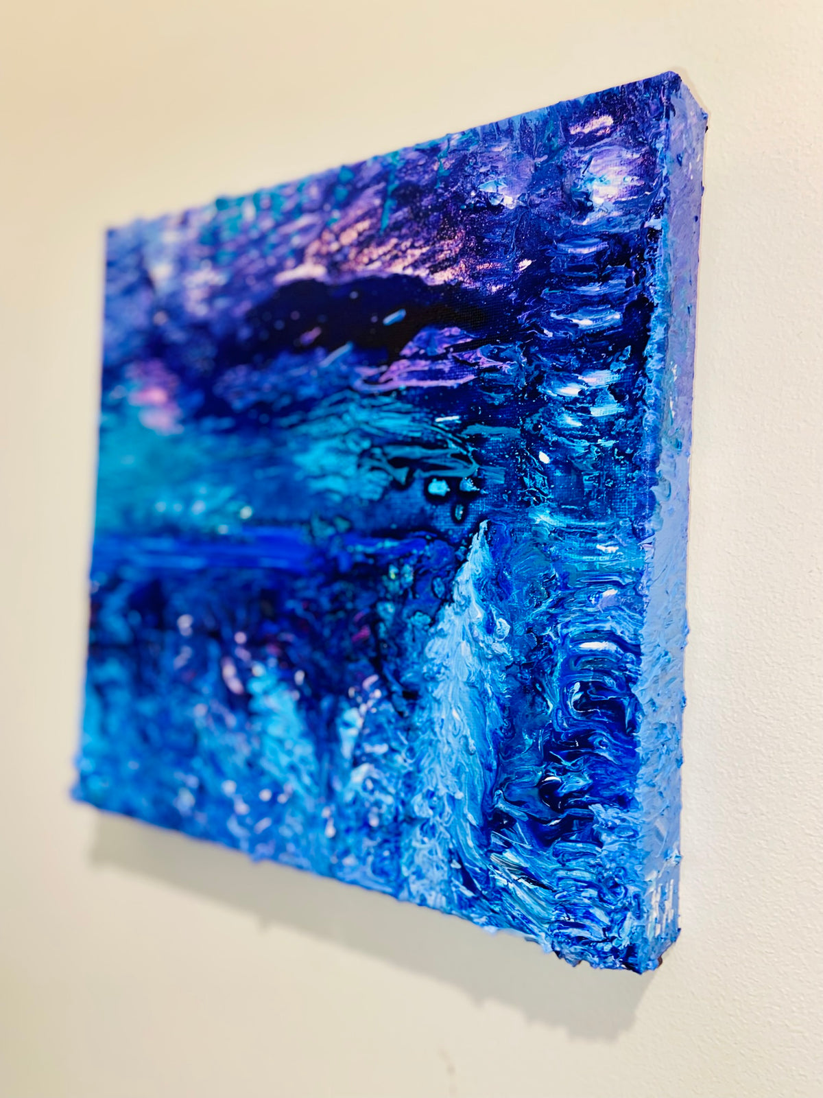 Uta: ORIGINAL CANVAS PAINTING 25.4x25.4x3.5cm by Margo Humphries
