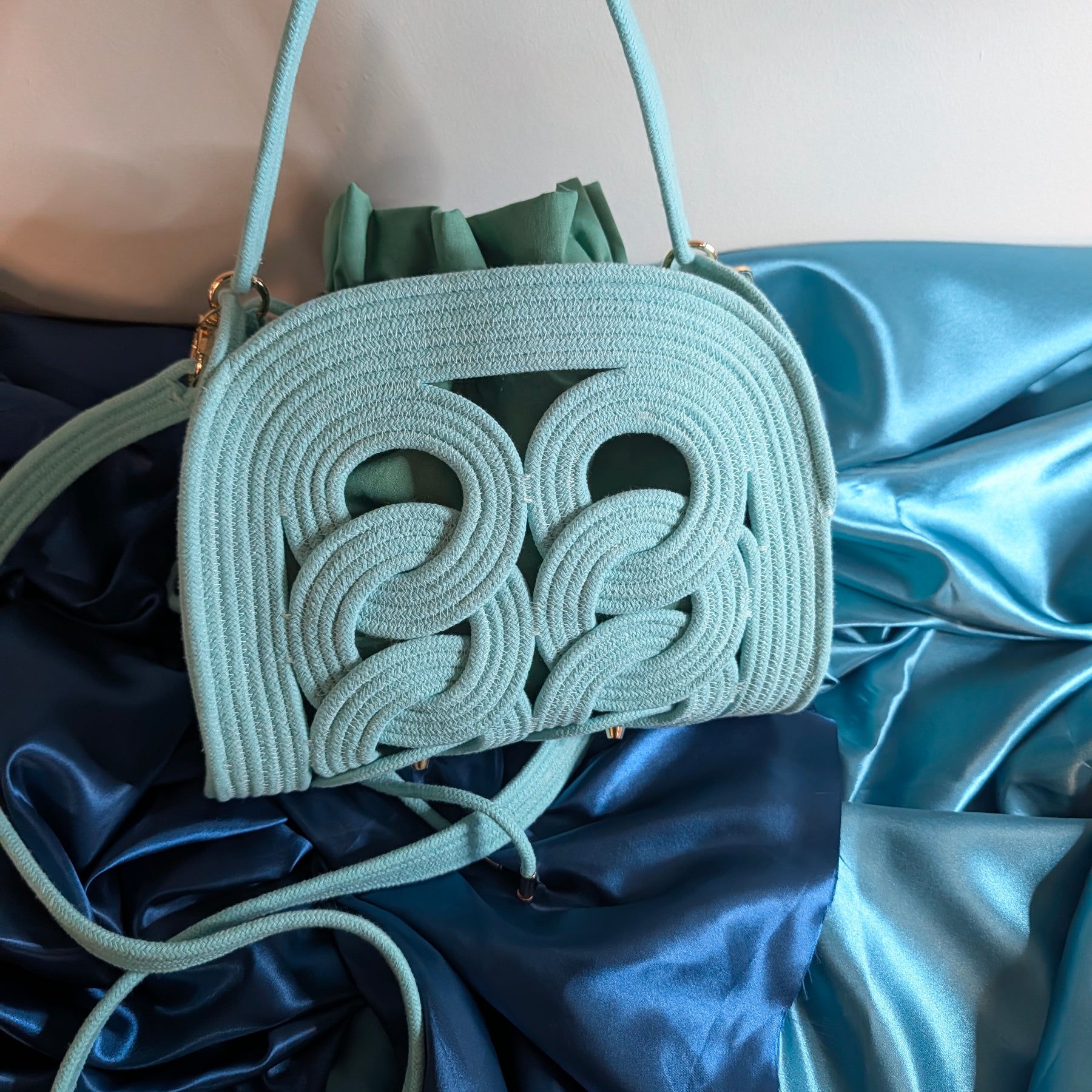Handmade Cotton Cord Shoulder Bag – Breeze M