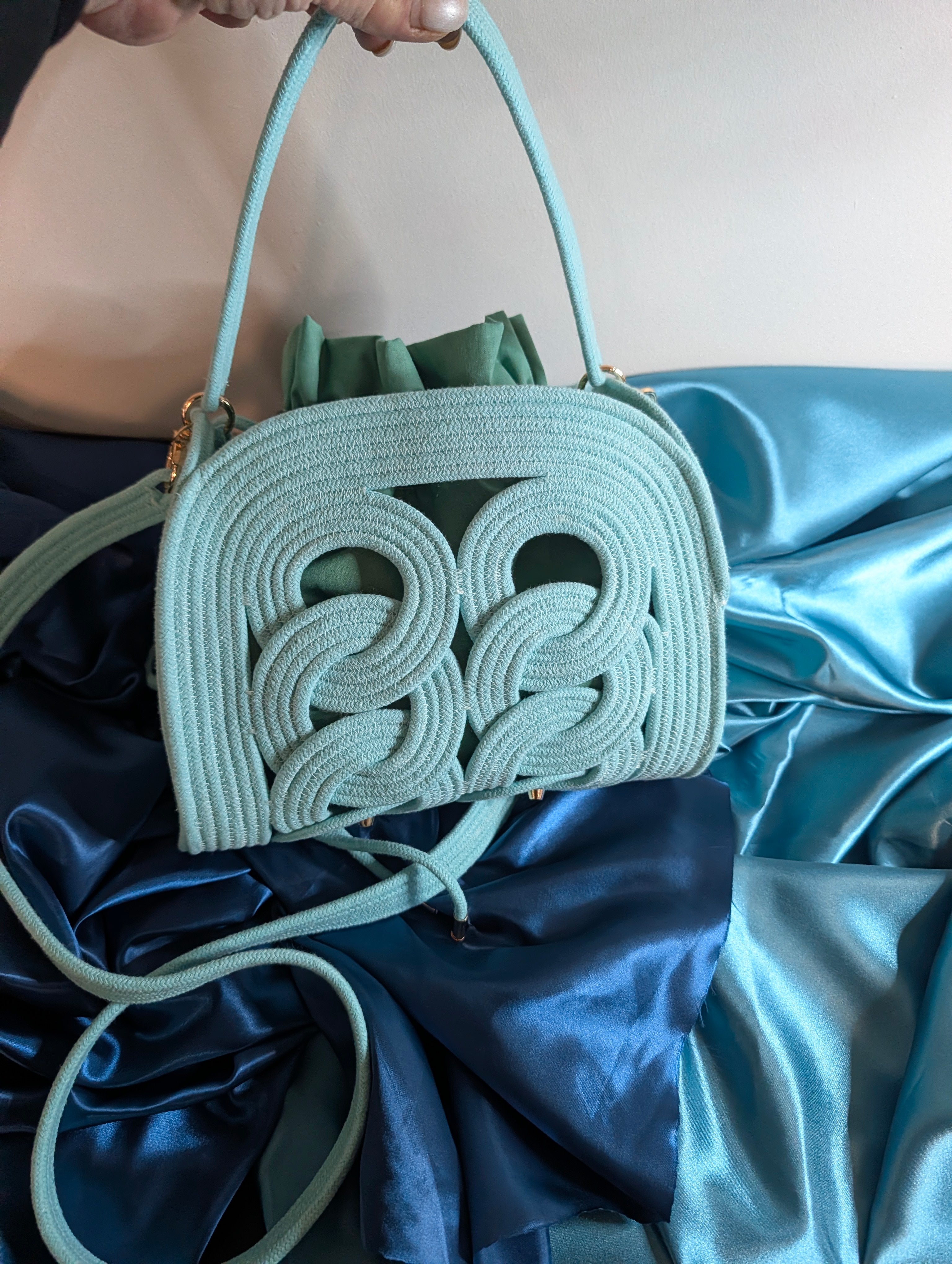 Handmade Cotton Cord Shoulder Bag – Breeze M