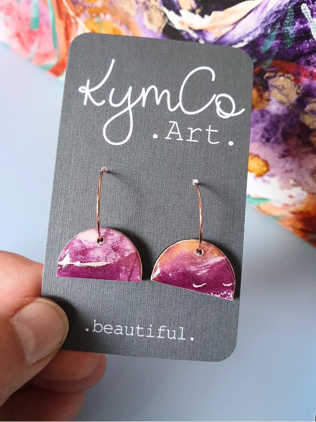 The Mulberry Skies Collection | Art Earrings | Studs & Small Dangles