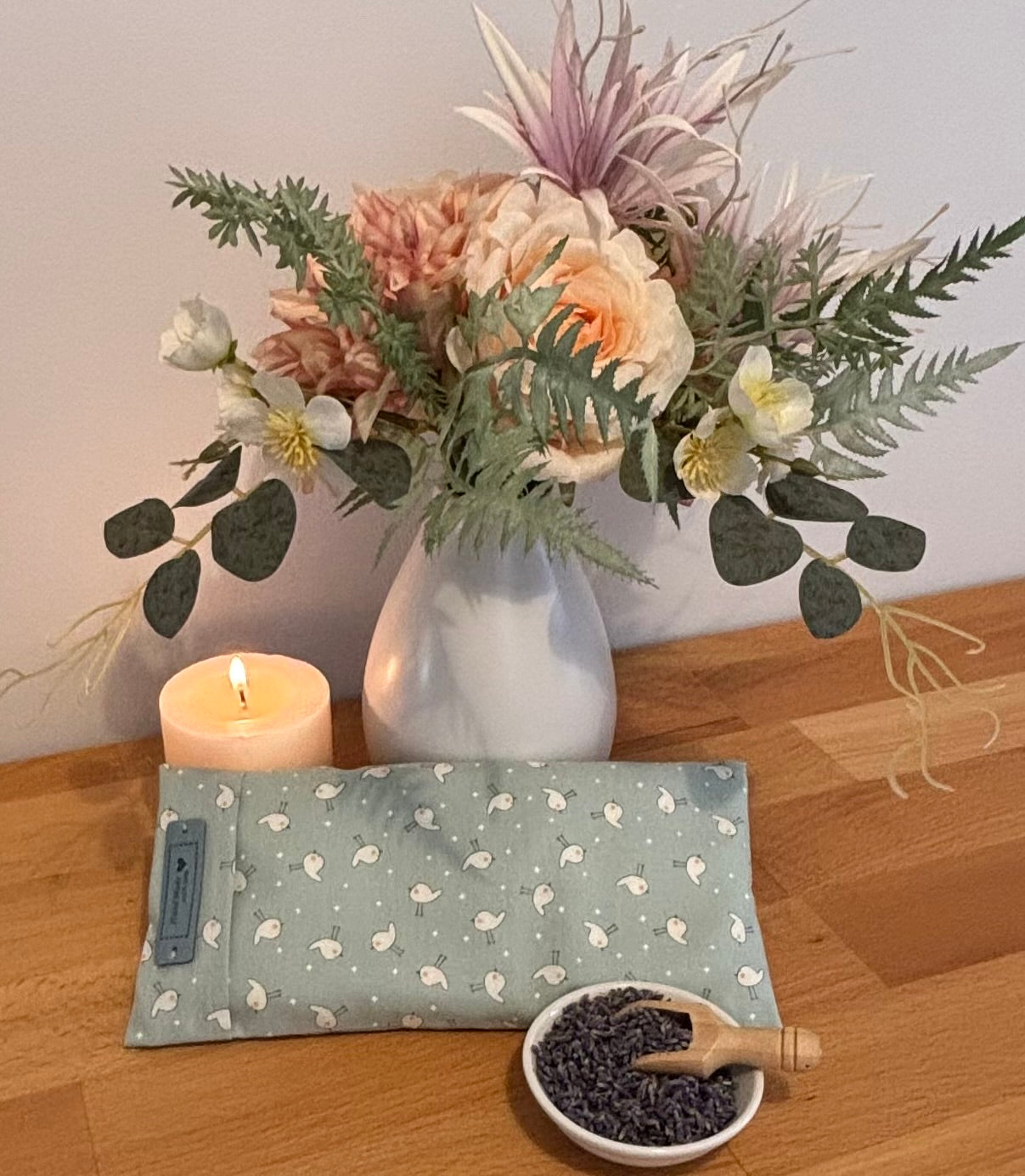 Lavender Eye Pillows with removable pillowcase