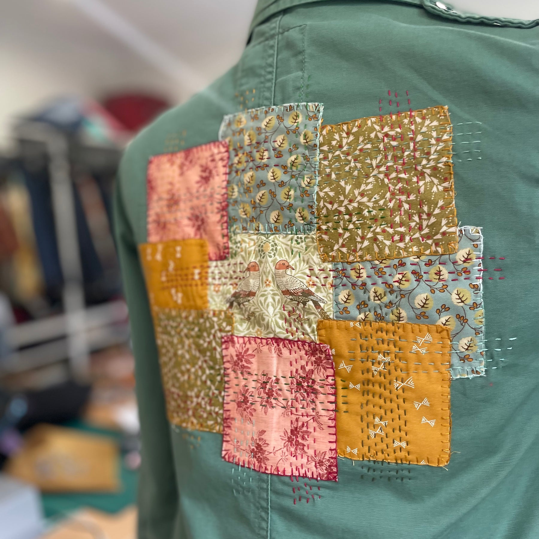 Upcycled Kids Sashiko Patchwork Jacket, Handmade Australia
