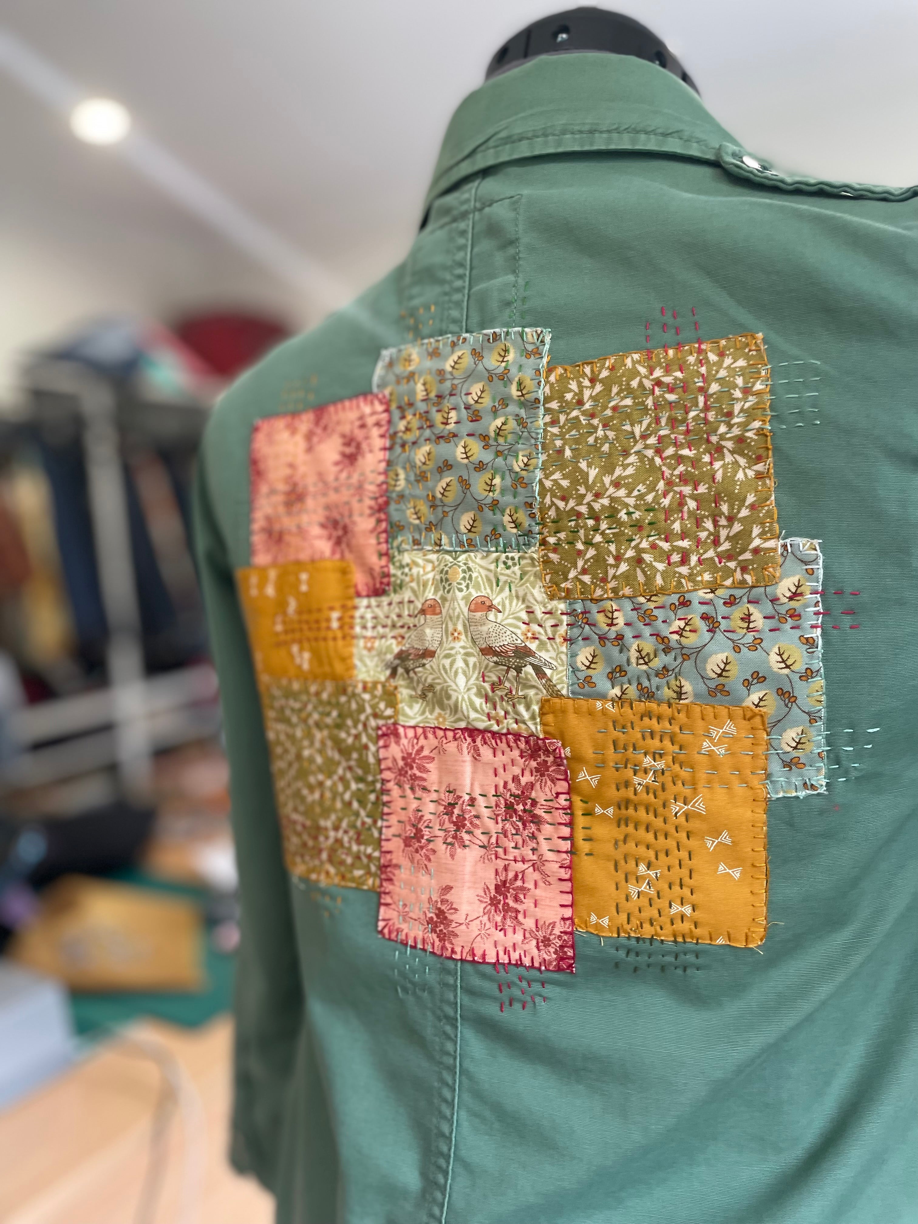 Upcycled Kids Sashiko Patchwork Jacket, Handmade Australia