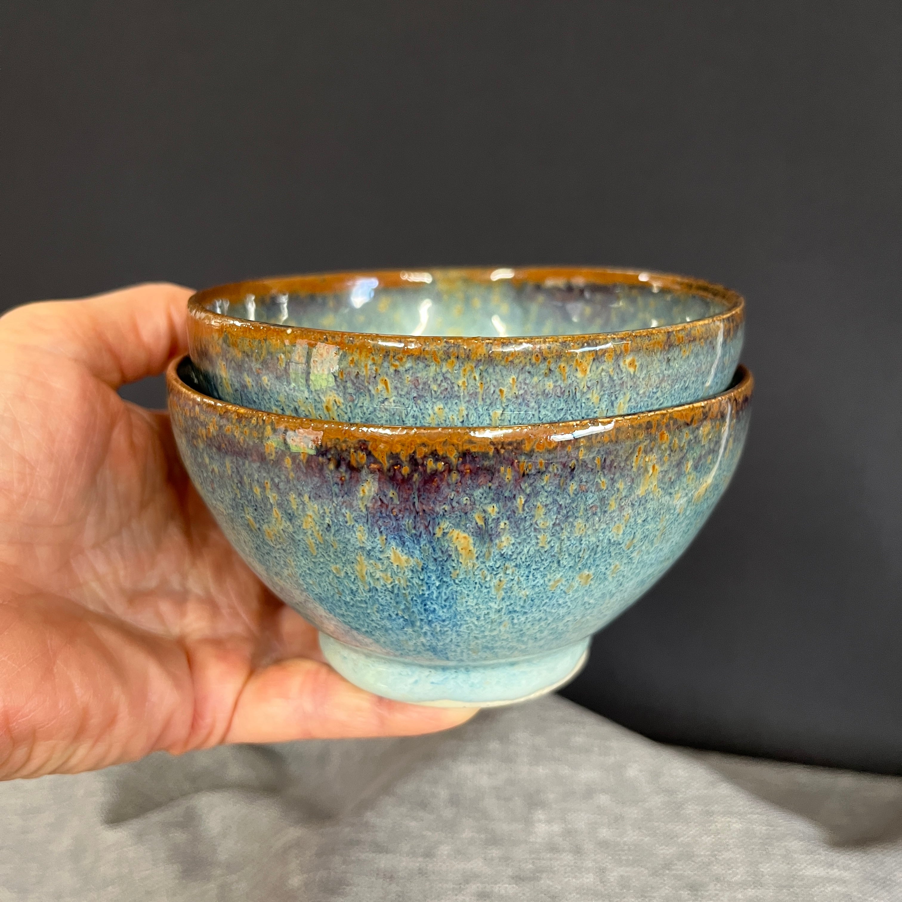 Wheel-thrown Ceramic Bowls - Set of 2