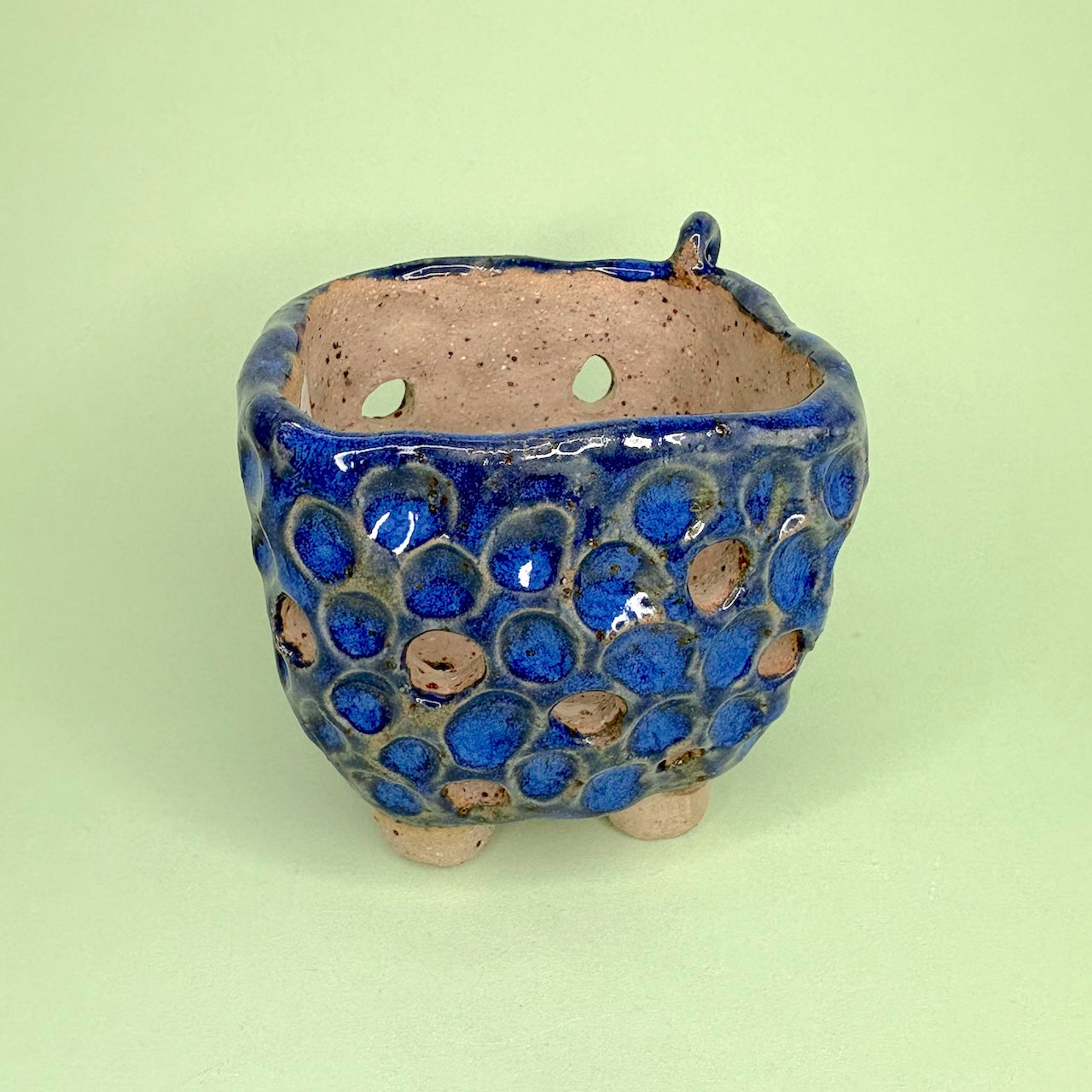 Ceramic square orchid pot