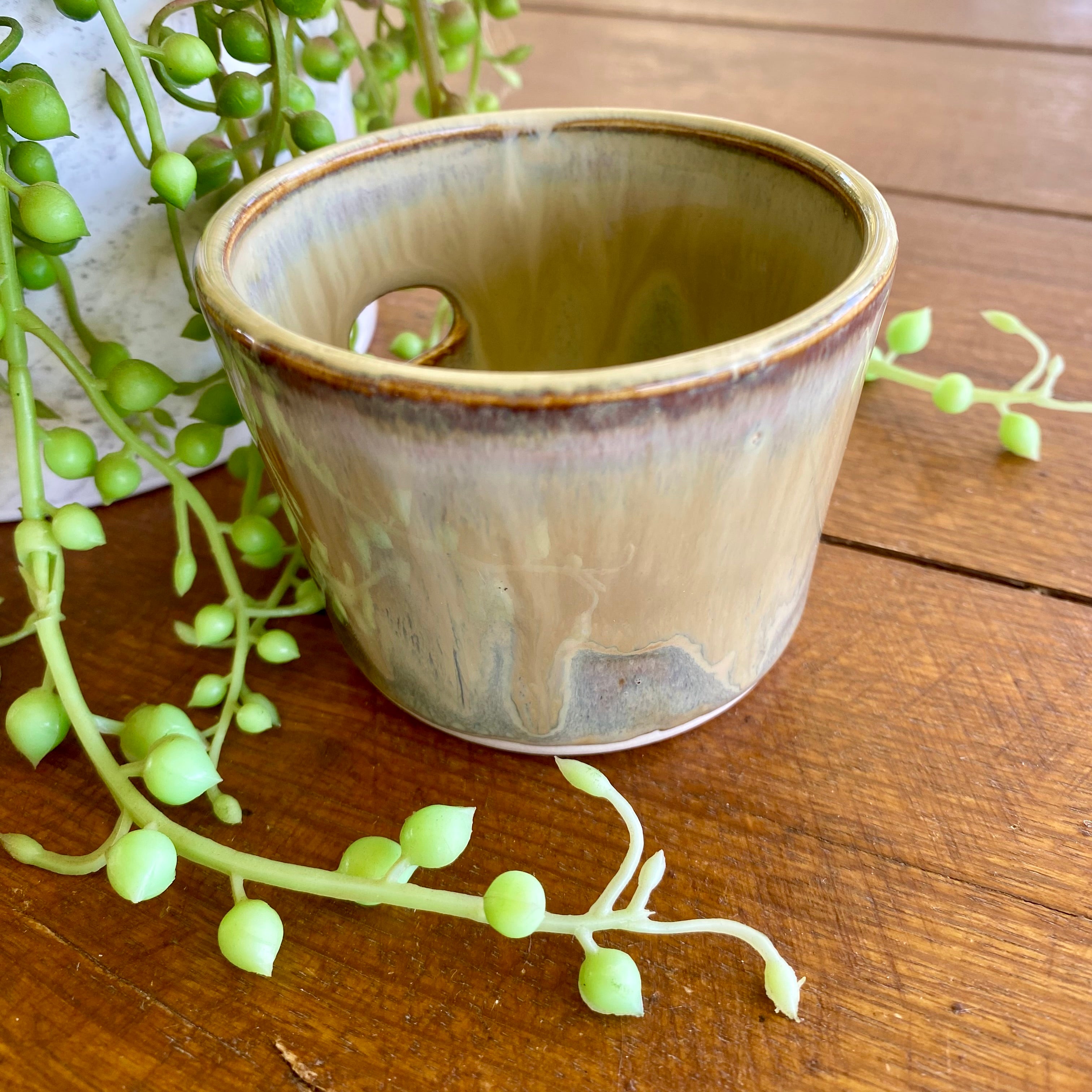 Handmade Ceramic Egg White Separator Cup