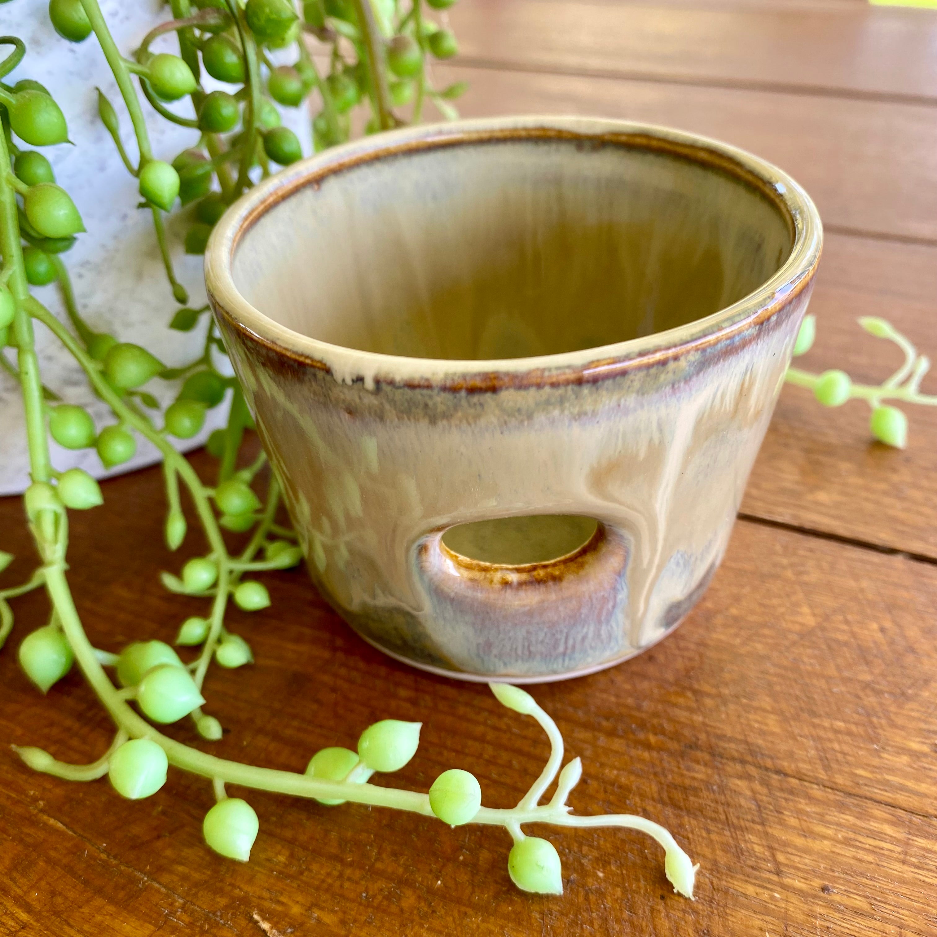 Handmade Ceramic Egg White Separator Cup