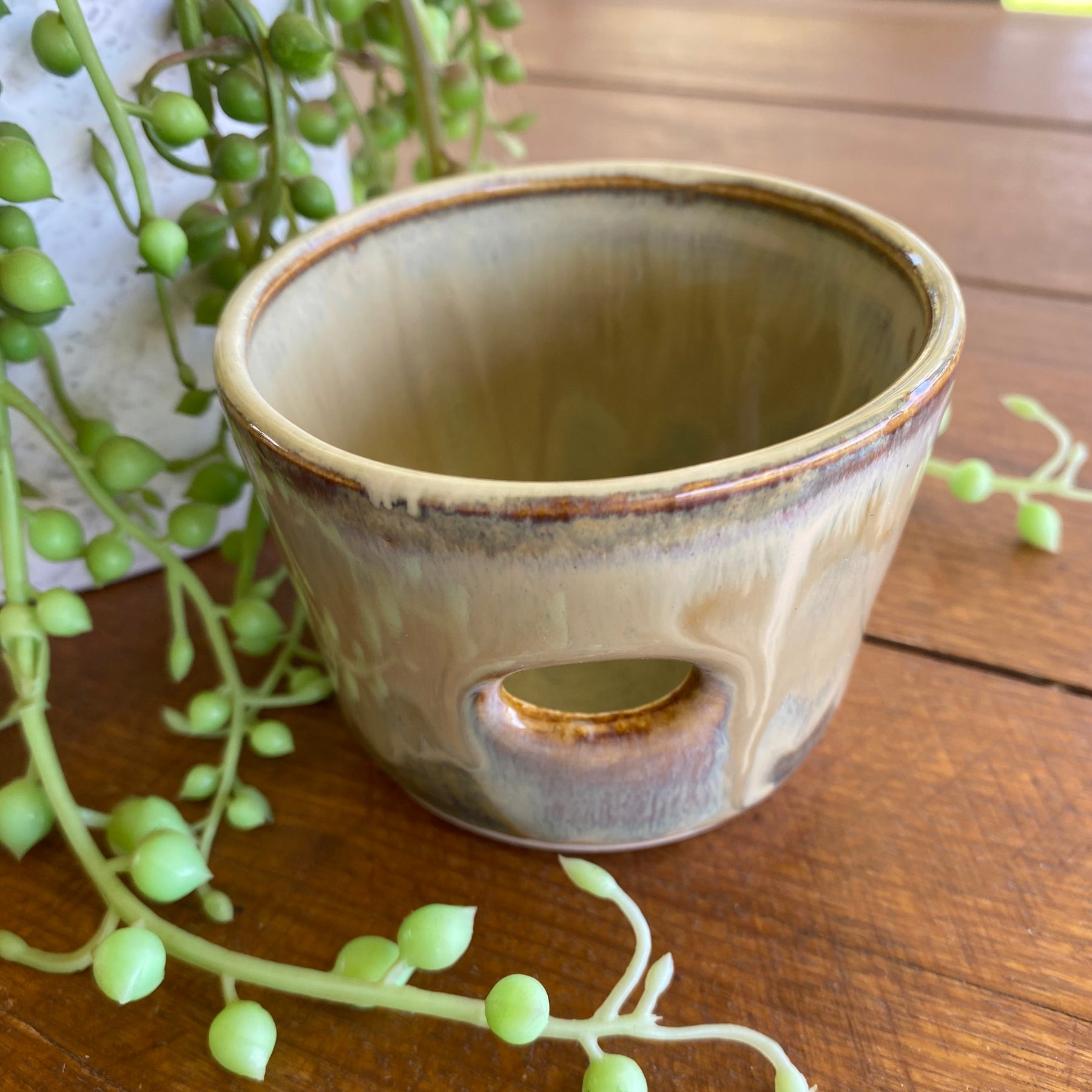 Handmade Ceramic Egg White Separator Cup