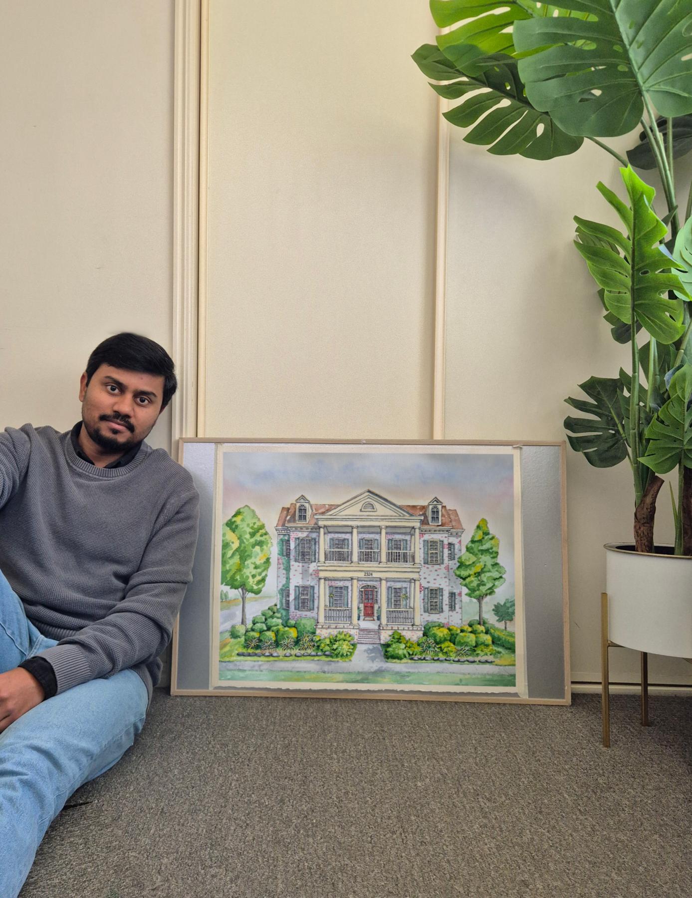 Hand-Drawn House Portraits