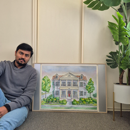 Hand-Drawn House Portraits