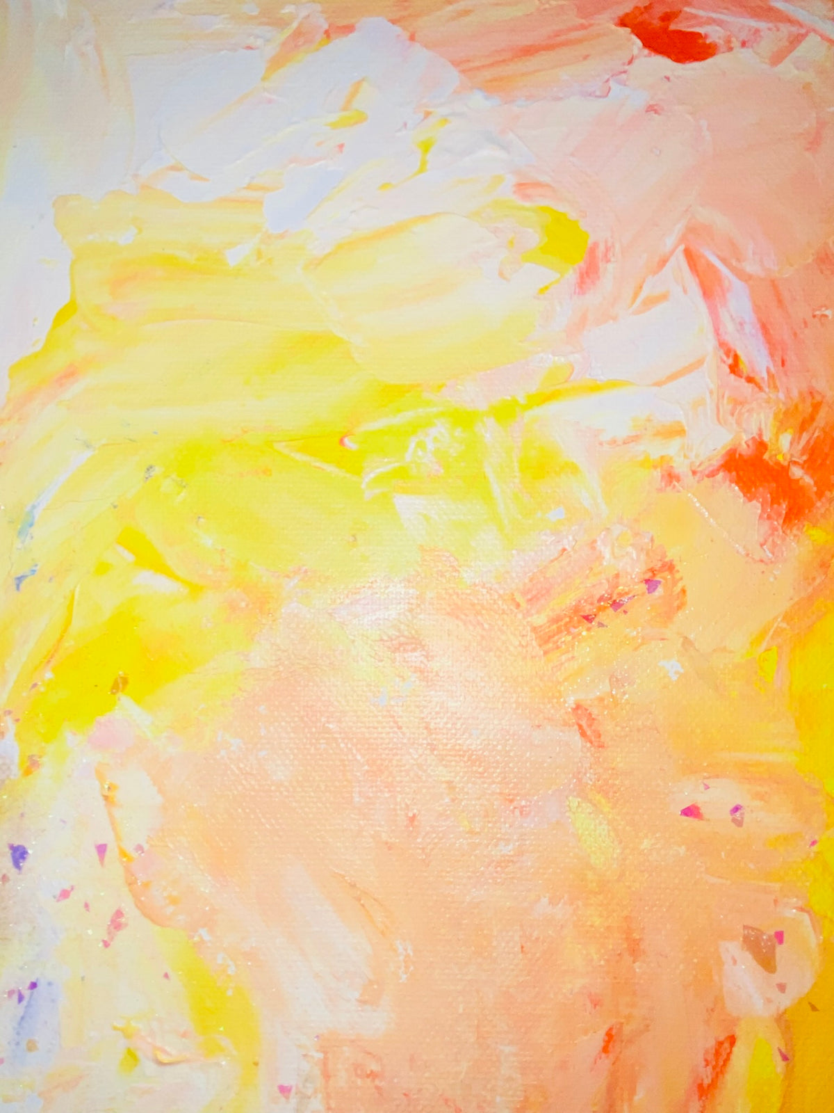 Delicata Abstract Acrylic Canvas Painting by Australian Artist Margo Humphries (30.5x30.5cm)