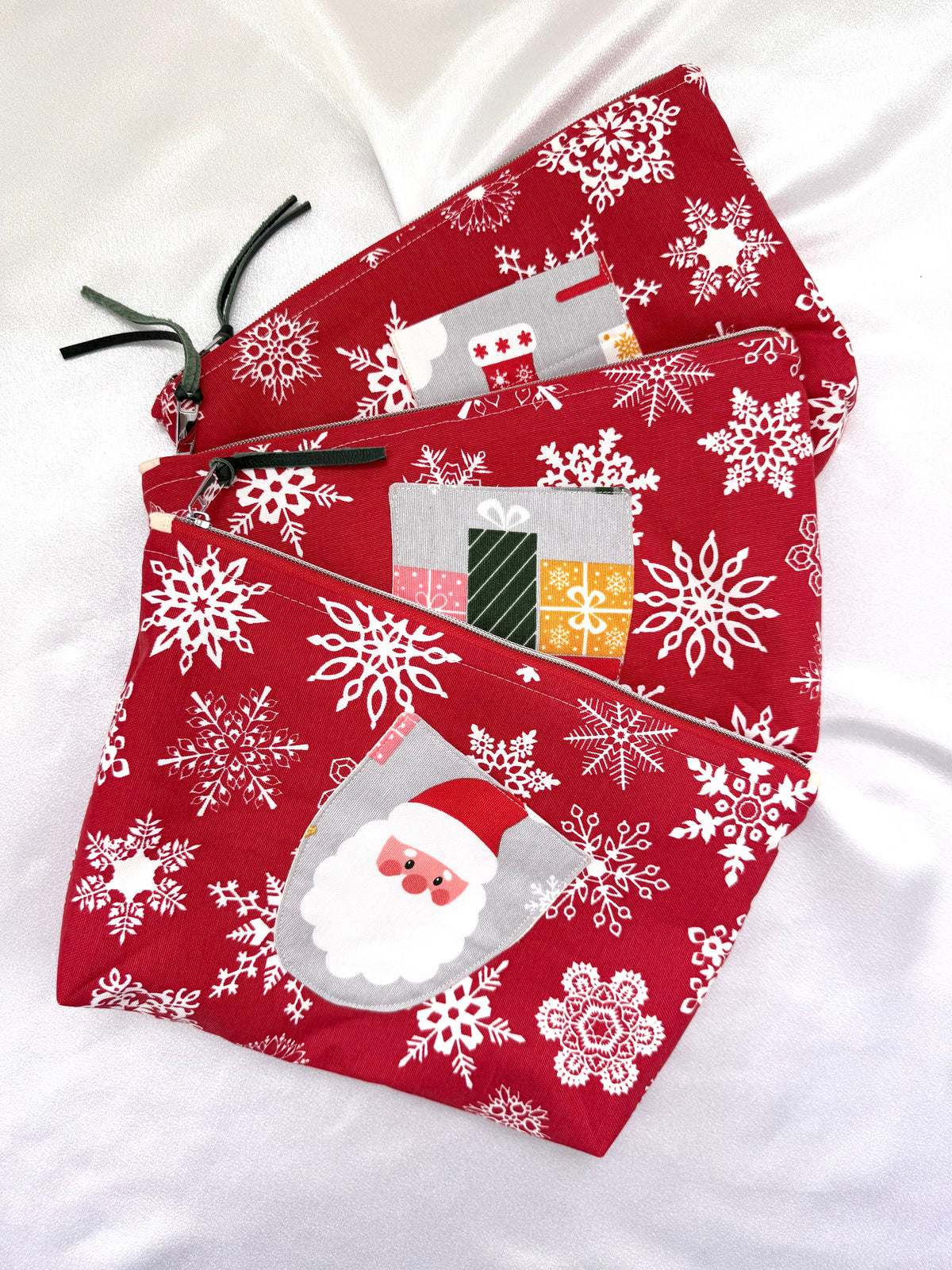 Christmas zippered gift bags