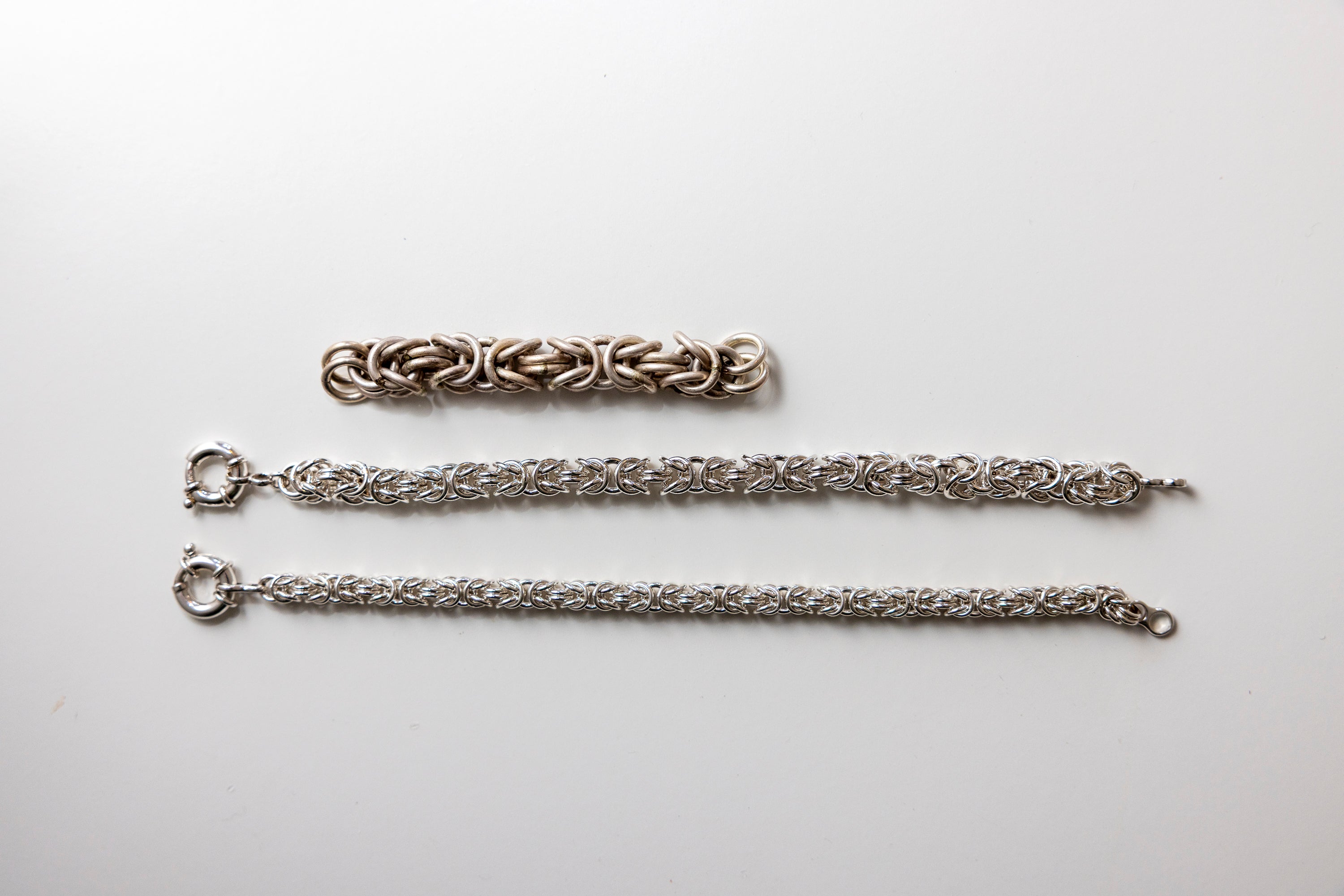Sterling Silver Byzantine Bracelet - made to order