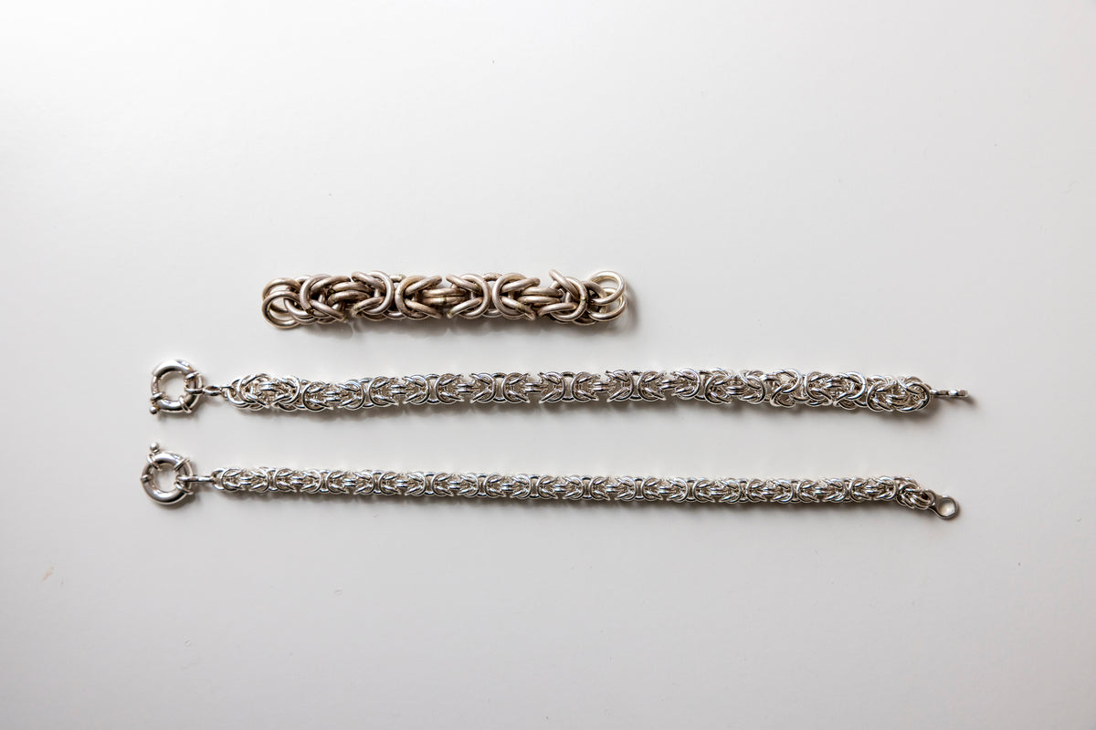 Sterling Silver Byzantine Bracelet - made to order
