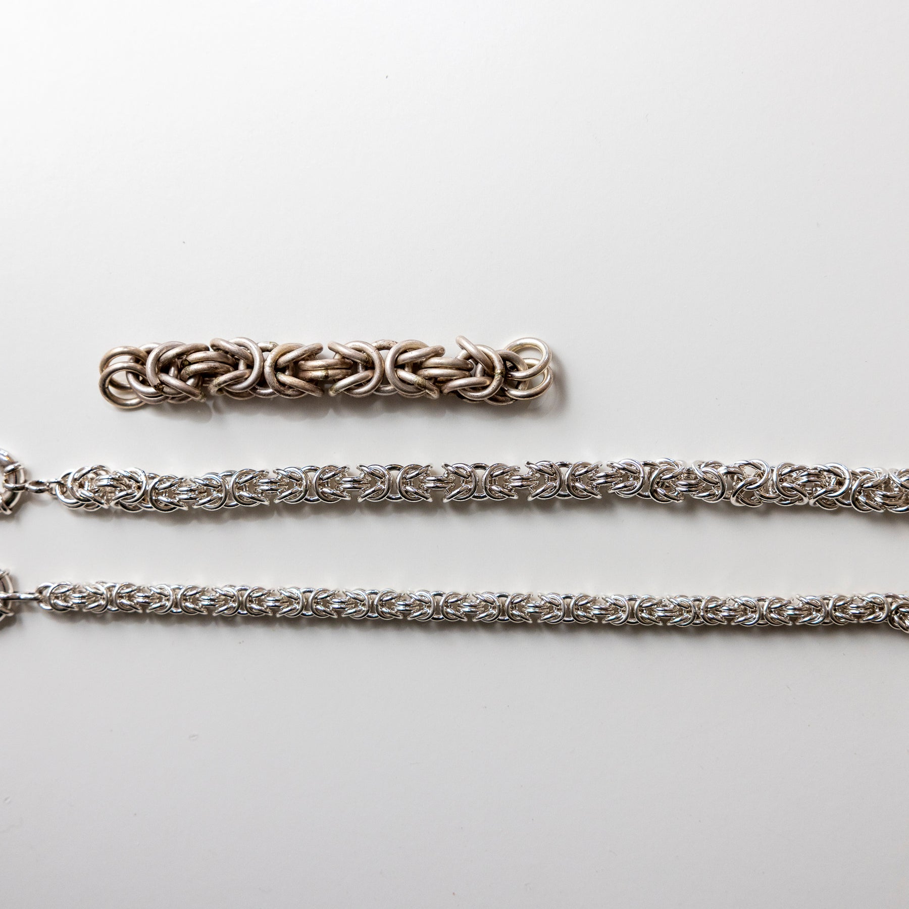 Sterling Silver Byzantine Bracelet - made to order
